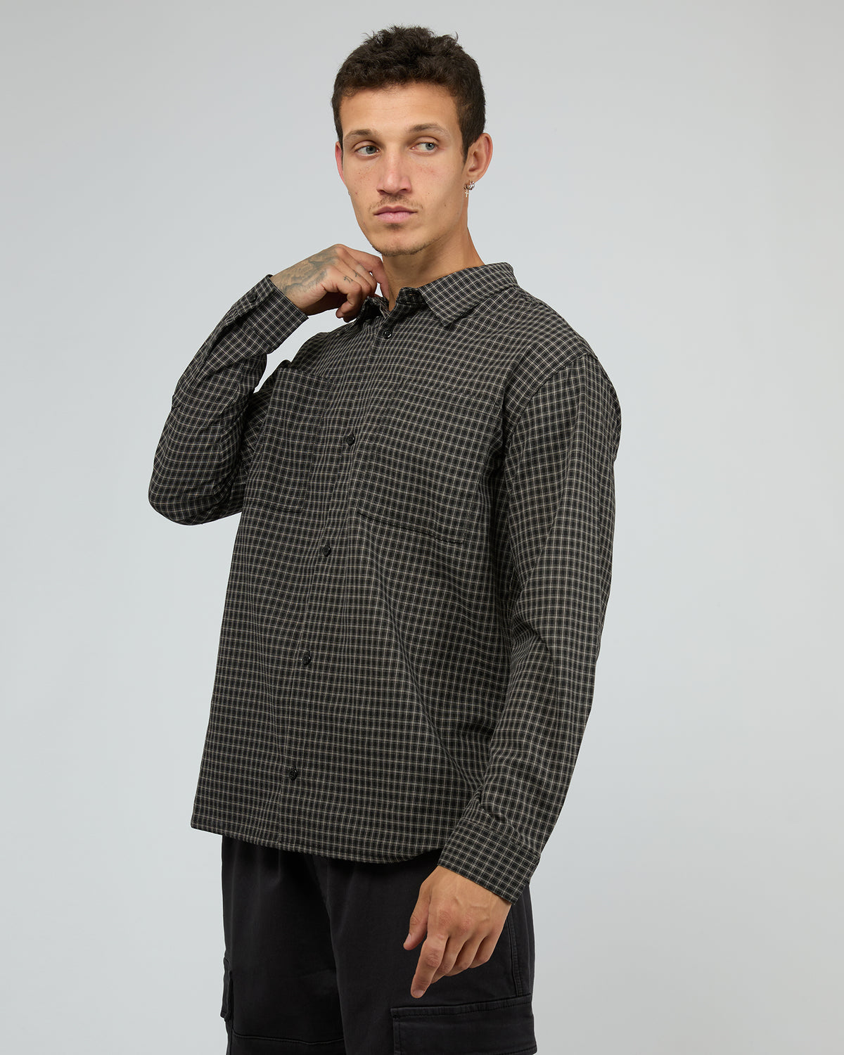 Benton Ls Shirt Black