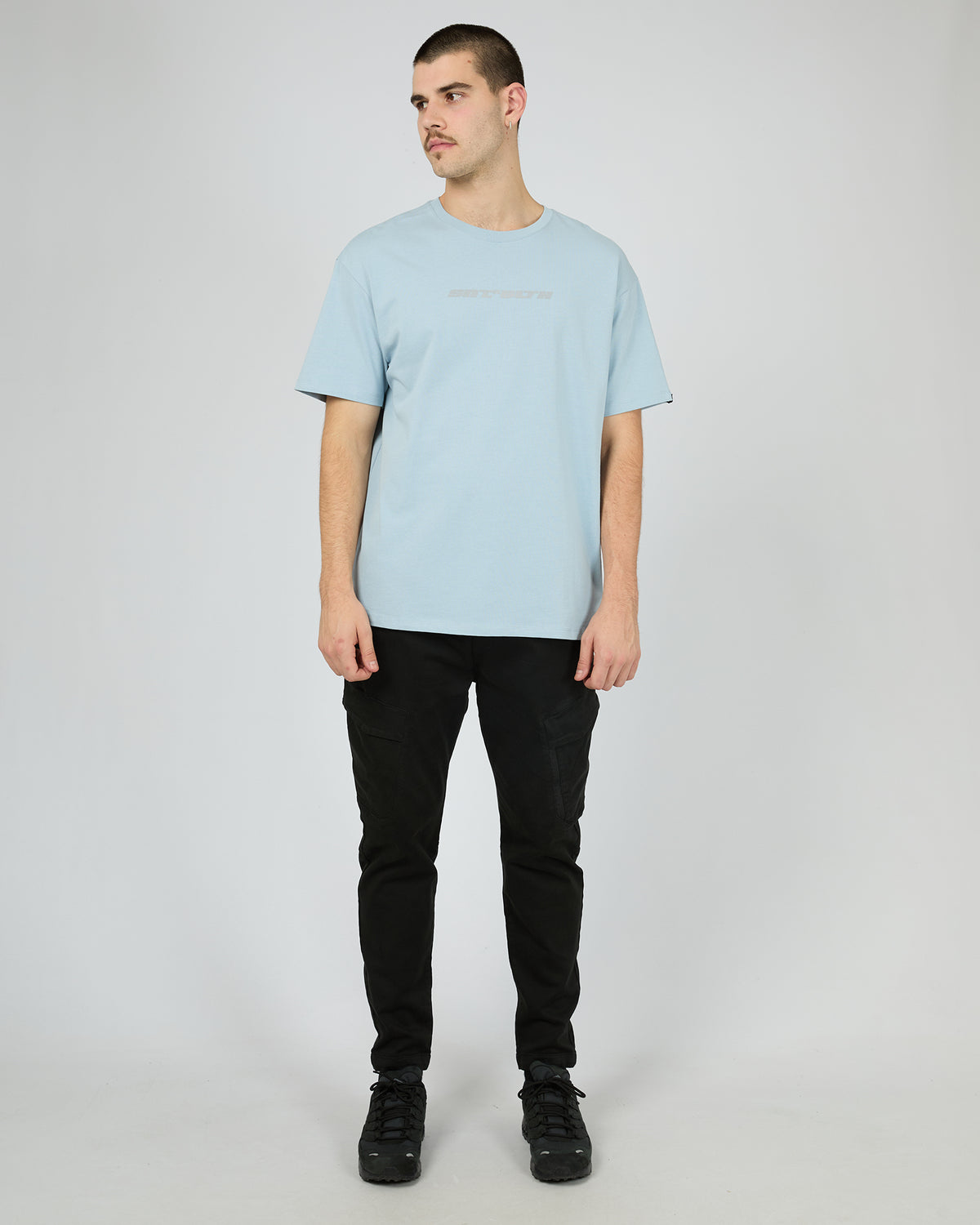Pacer Reflective Tee Blue