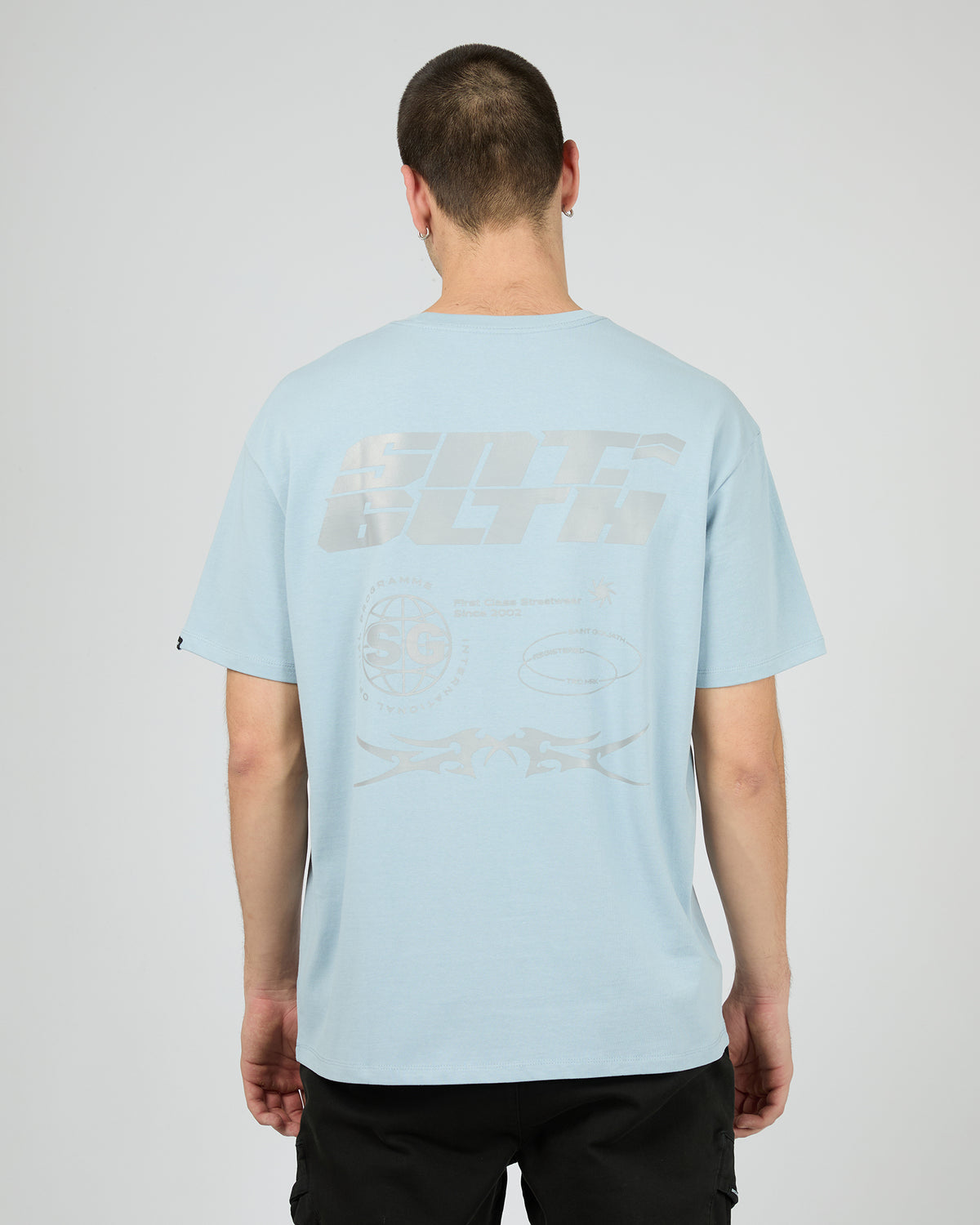 Pacer Reflective Tee Blue