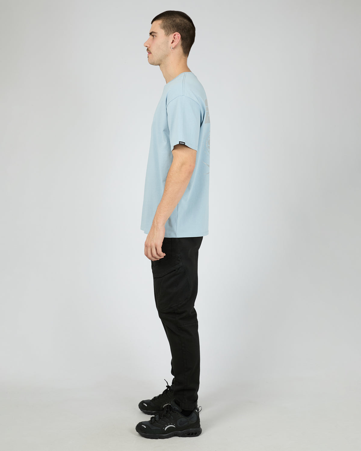Pacer Reflective Tee Blue