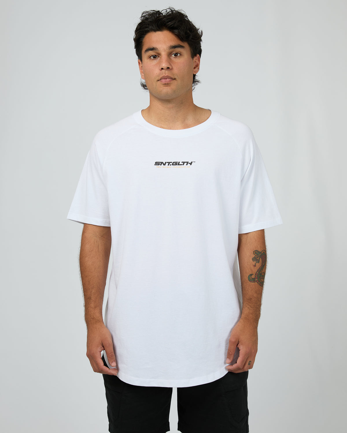 Pace Raglan Tee White