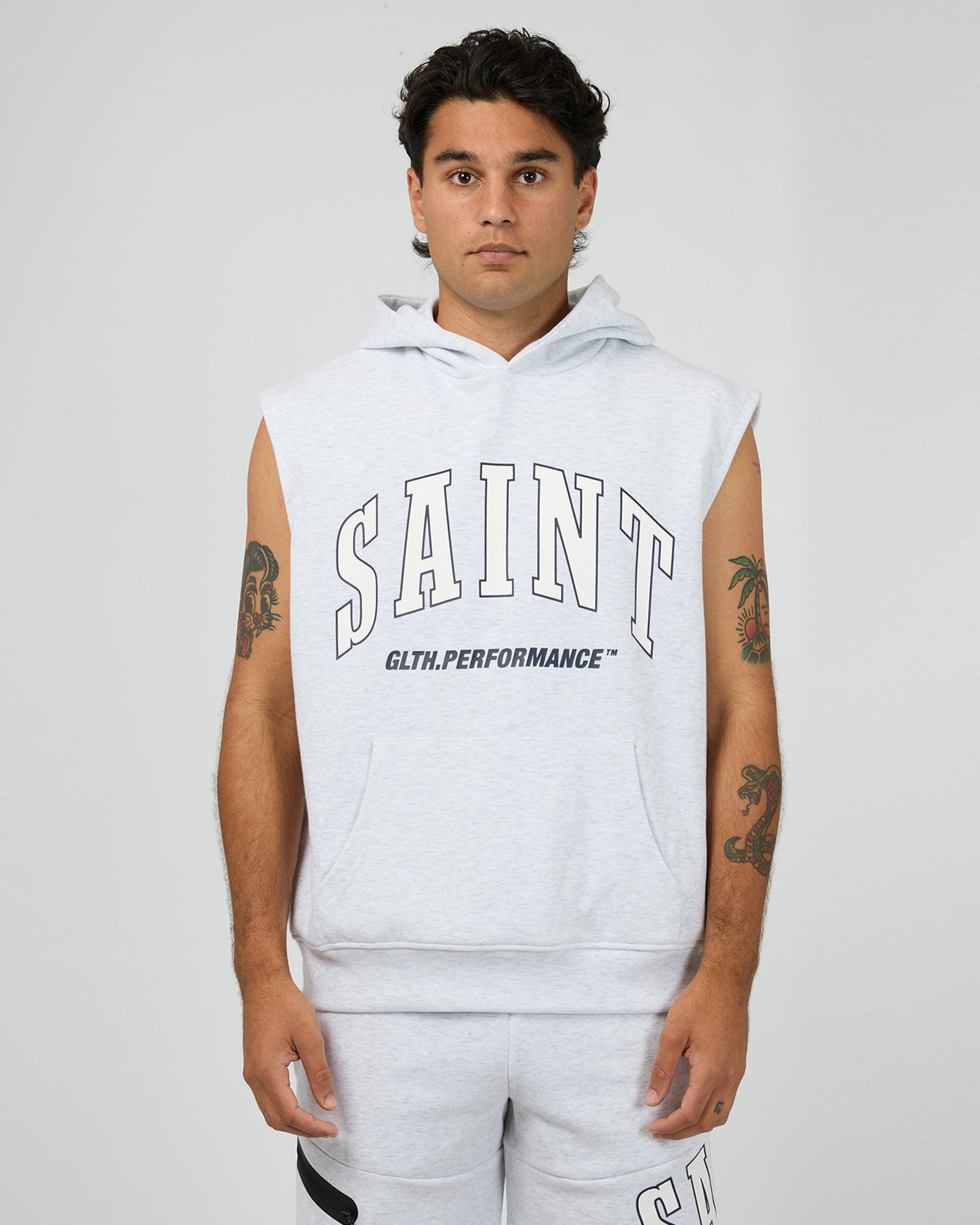 Baseline Hooded Muscle Grey Marle