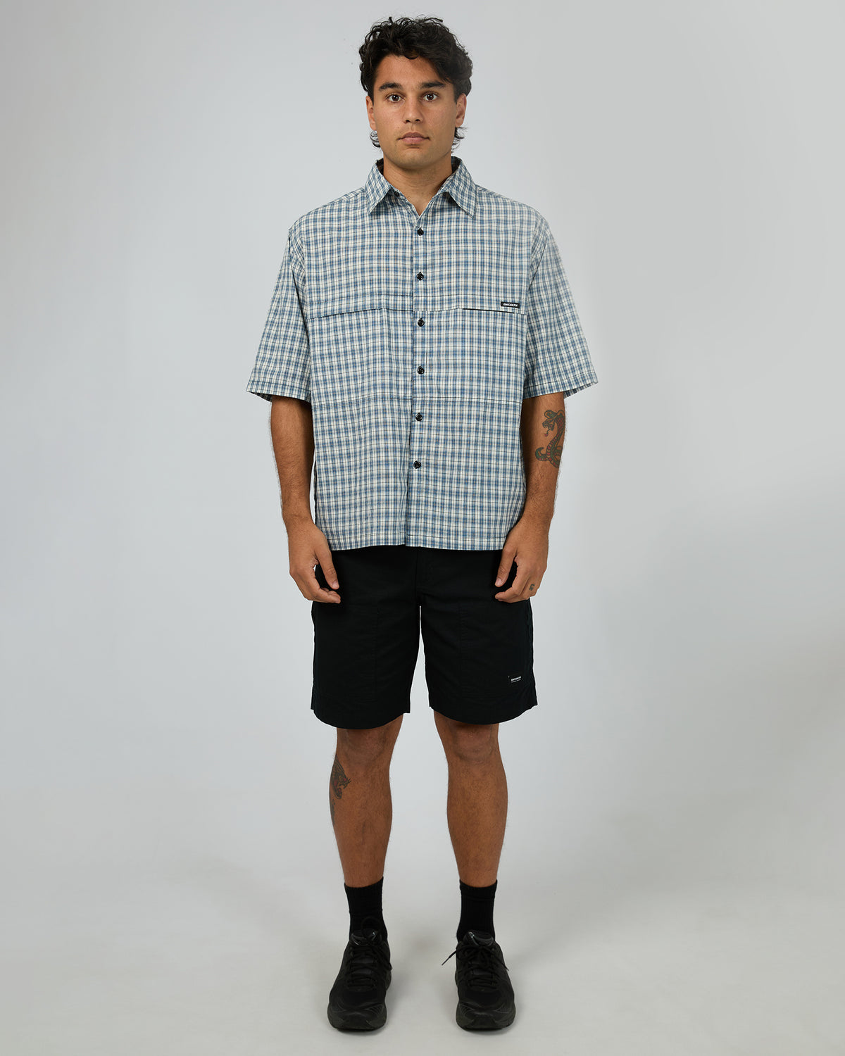 Angler Ss Shirt Blue