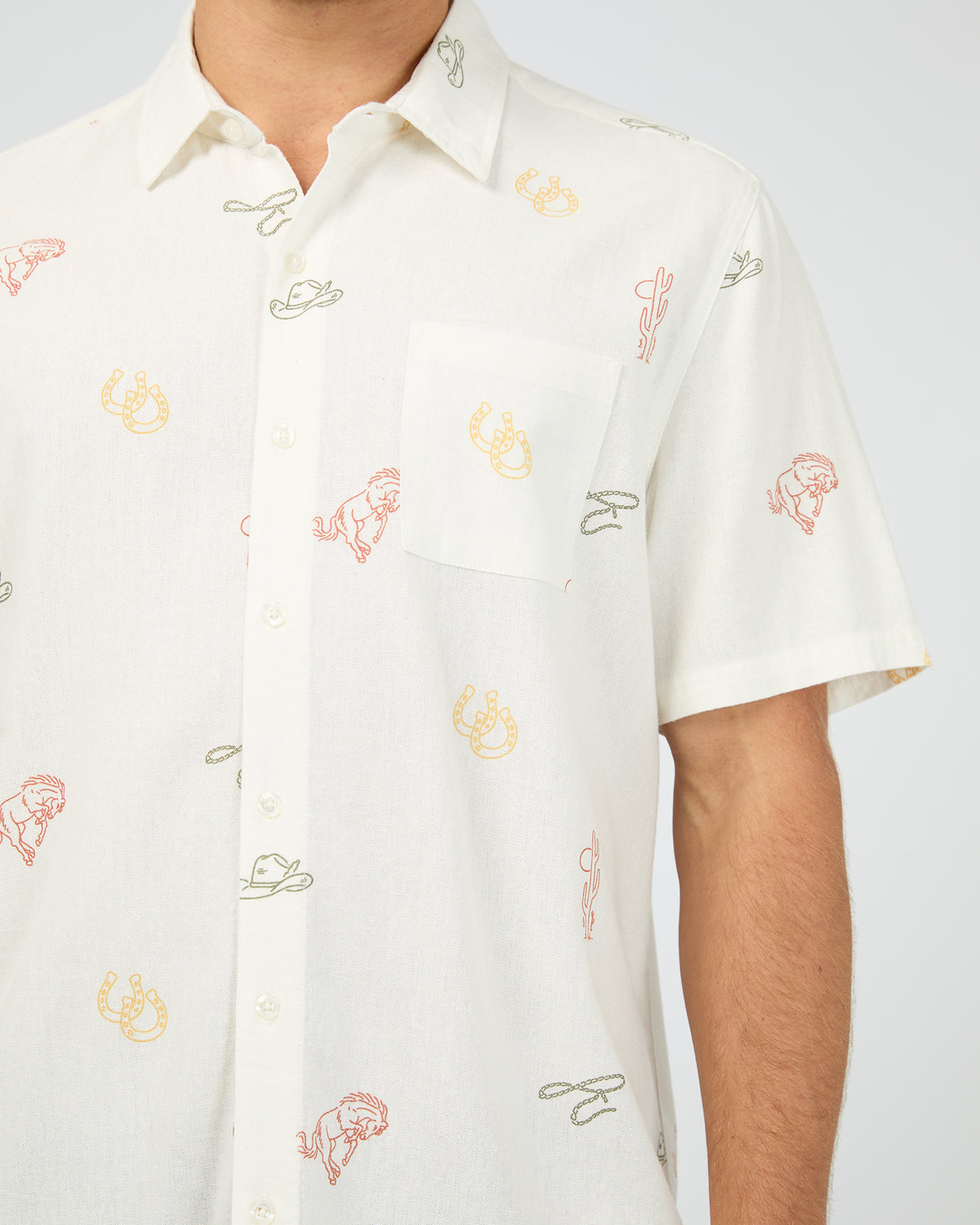 Ranch S/S Shirt White