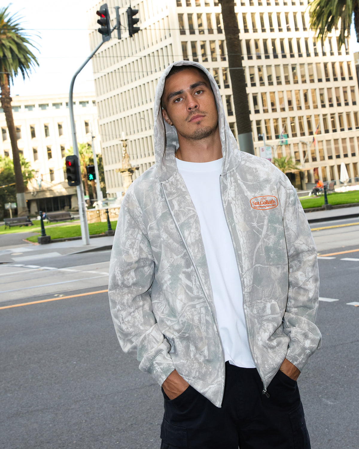 Hardwear Zip Thru Hoodie Camo