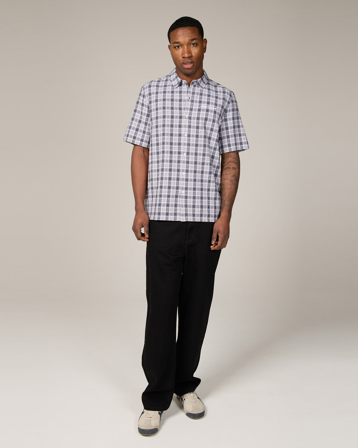 Villa Short Sleeve Shirt Navy