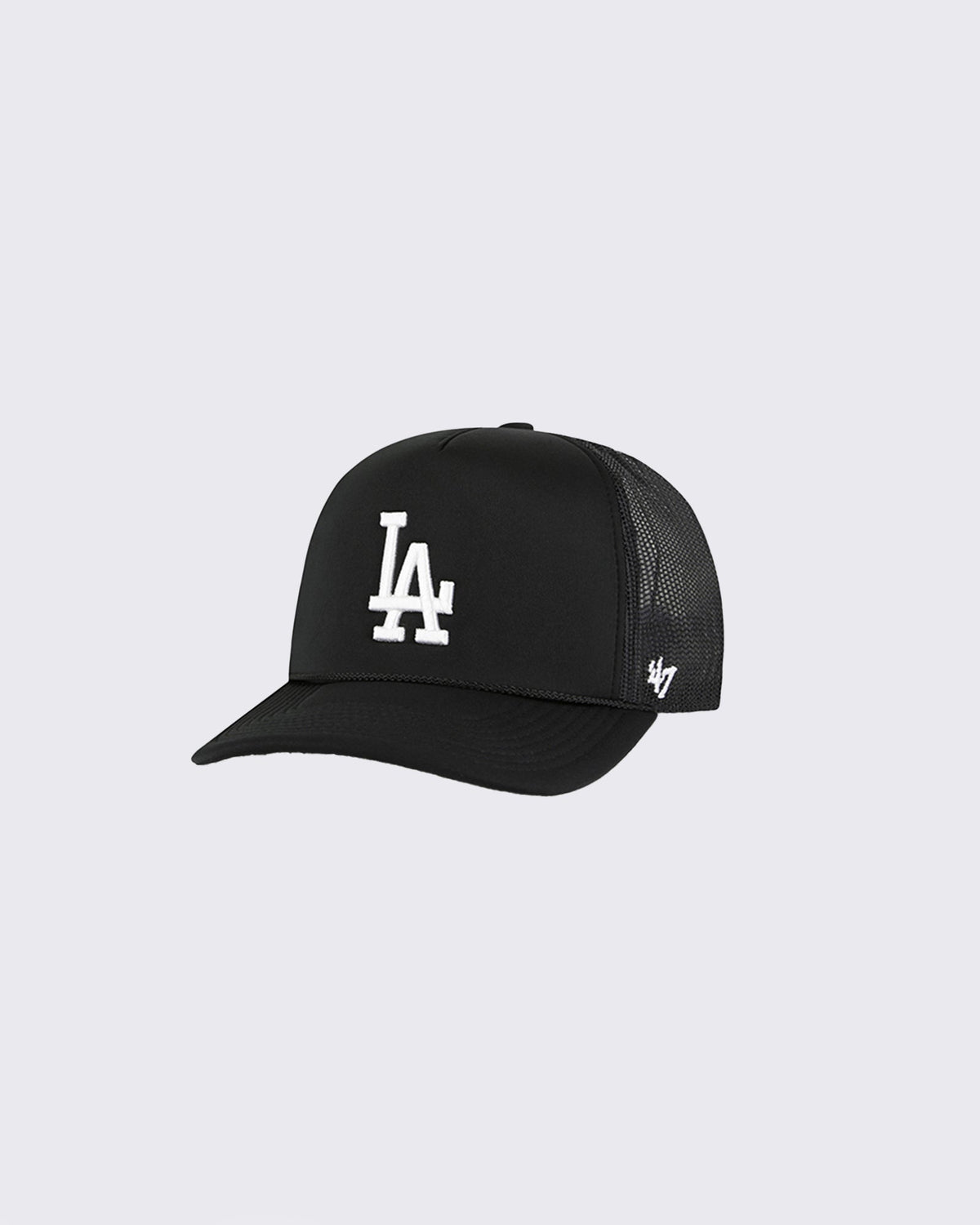 47 Brand-La Dodgers Black Foam Front Black-Edge Clothing