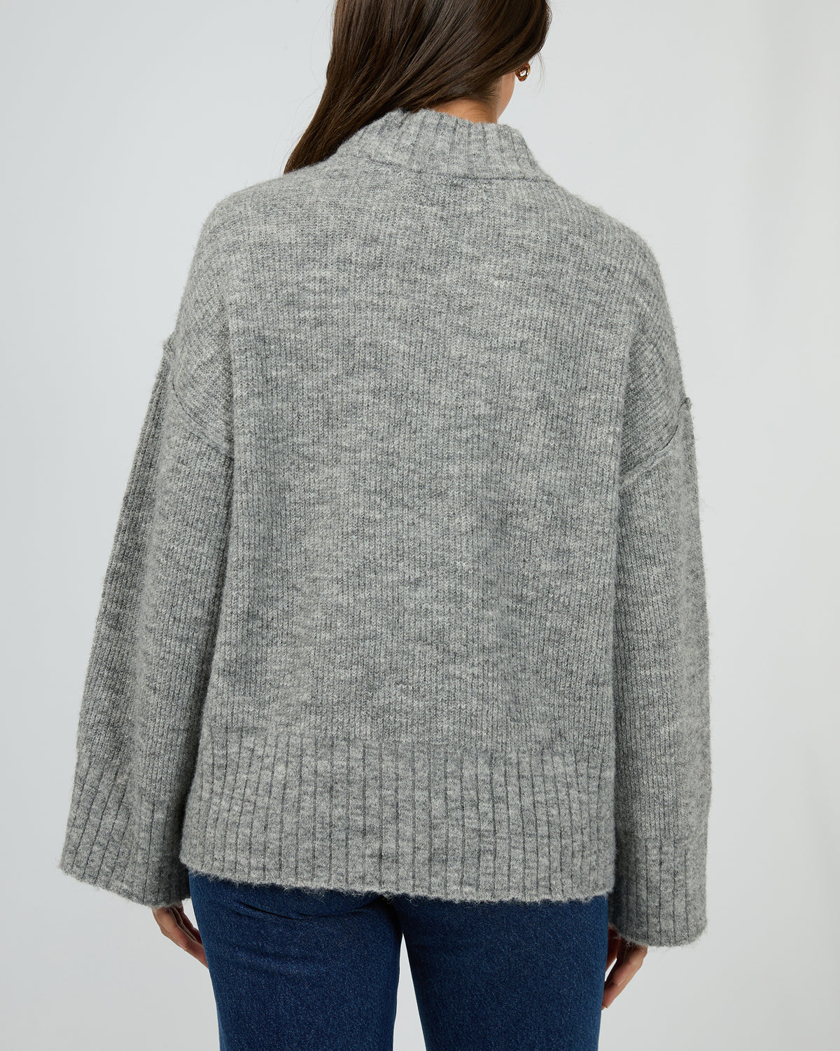 Suki Knit Jumper Grey Marle