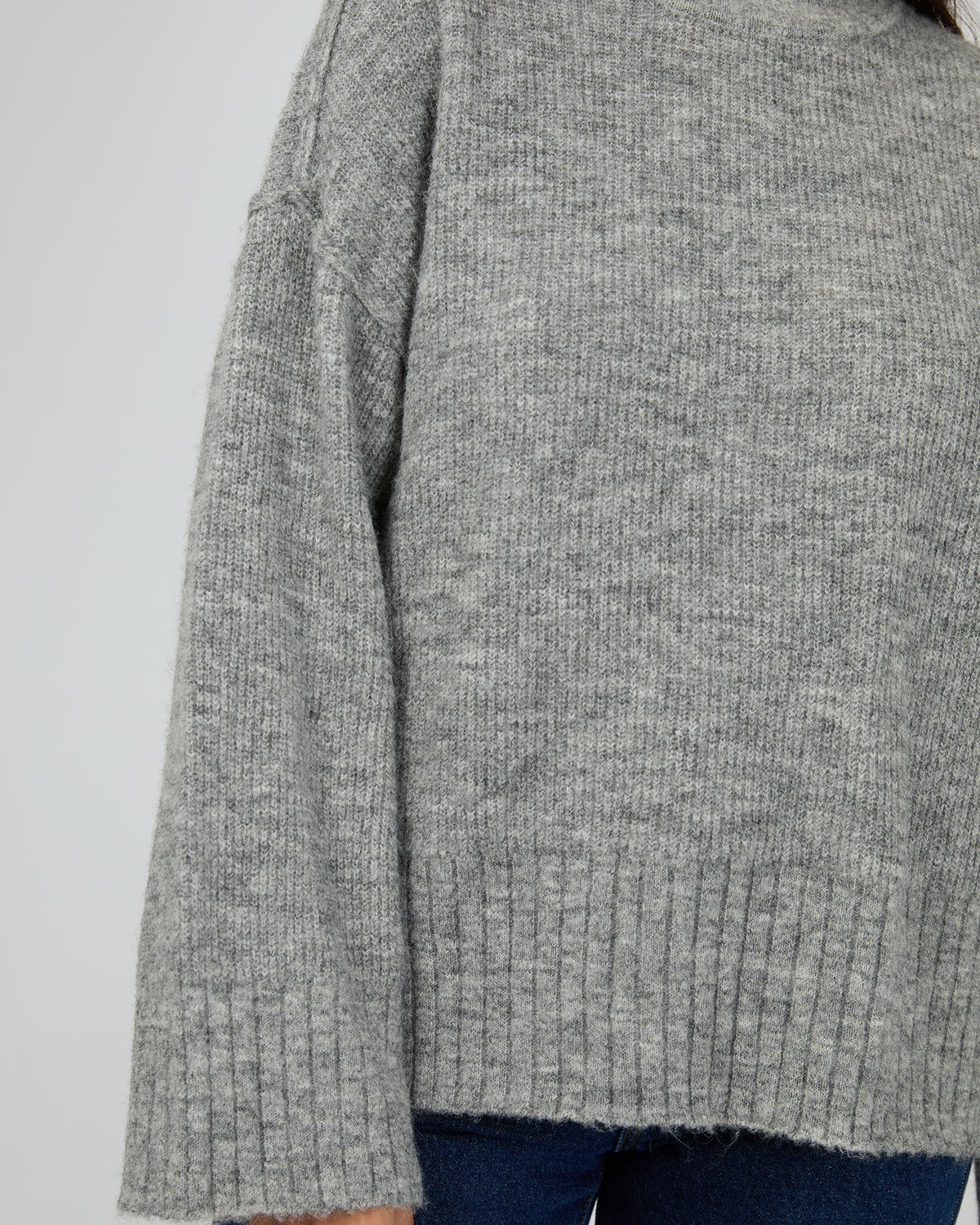 Suki Knit Jumper Grey Marle