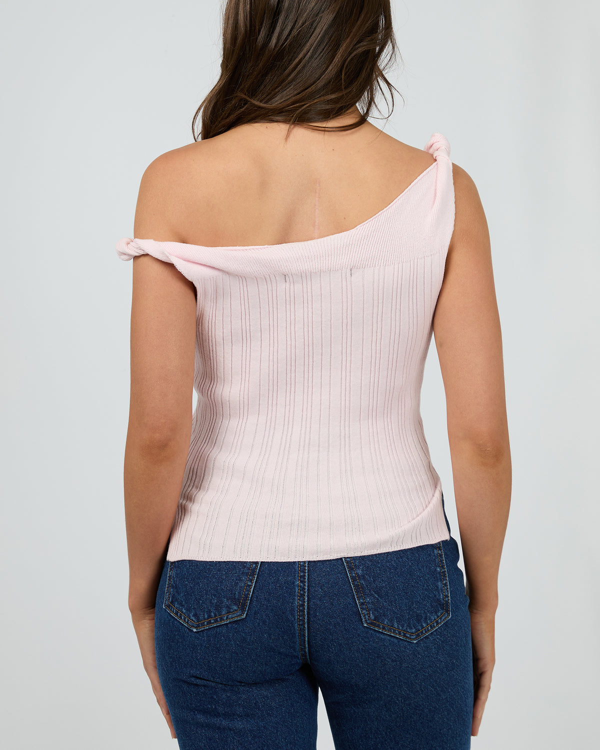 Alma Twist Top Pale Pink