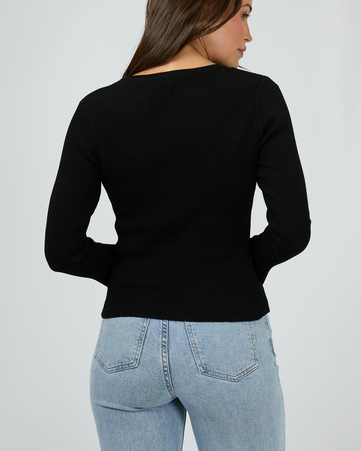 Marleigh Knit Long Sleeve Black