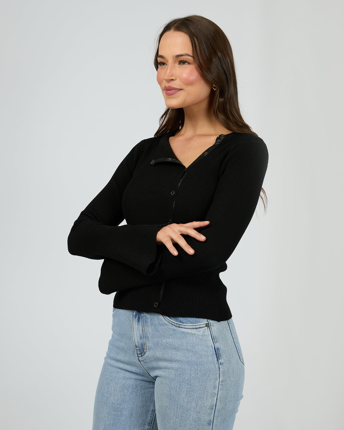 Marleigh Knit Long Sleeve Black