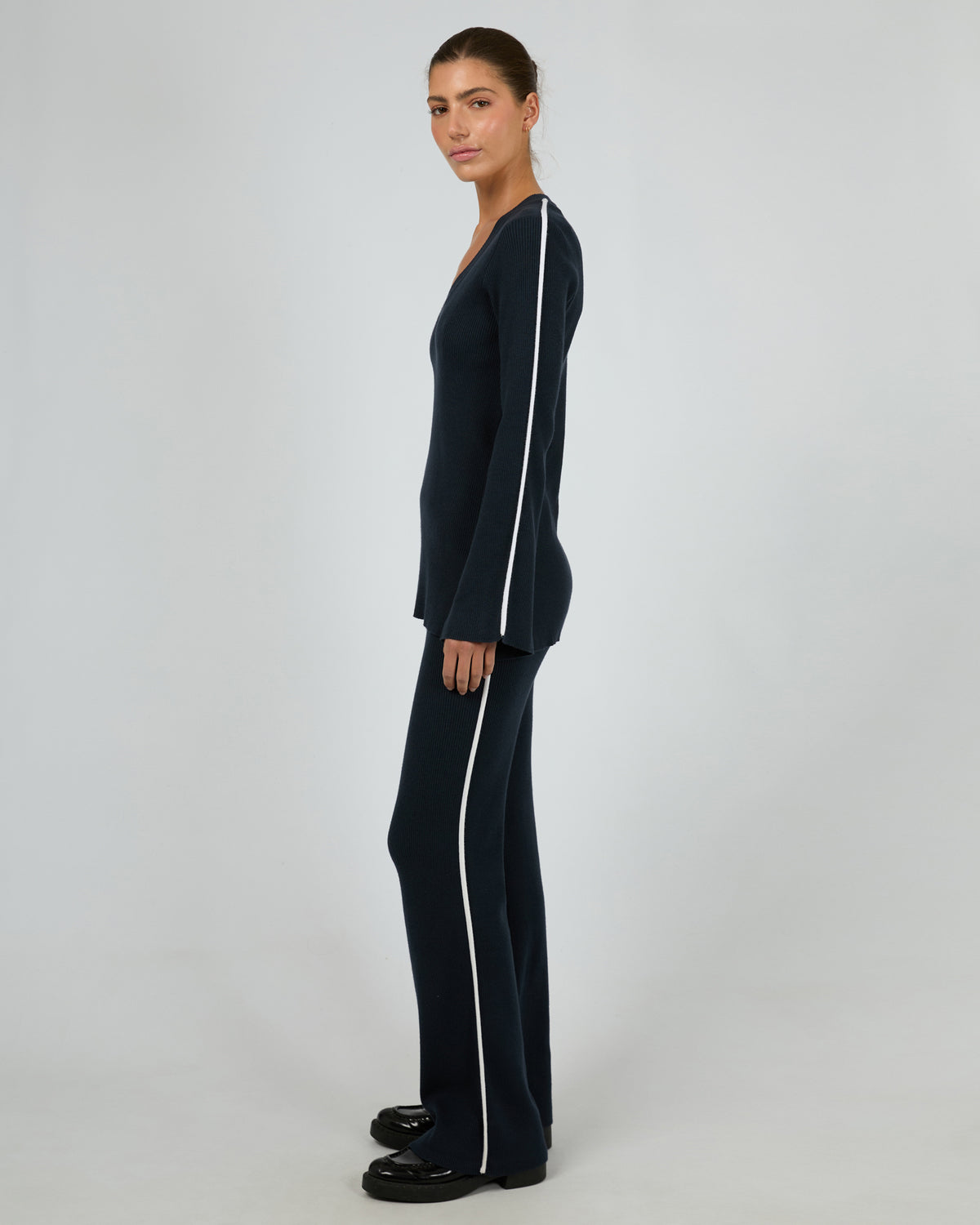 Highland Knit Pant Navy