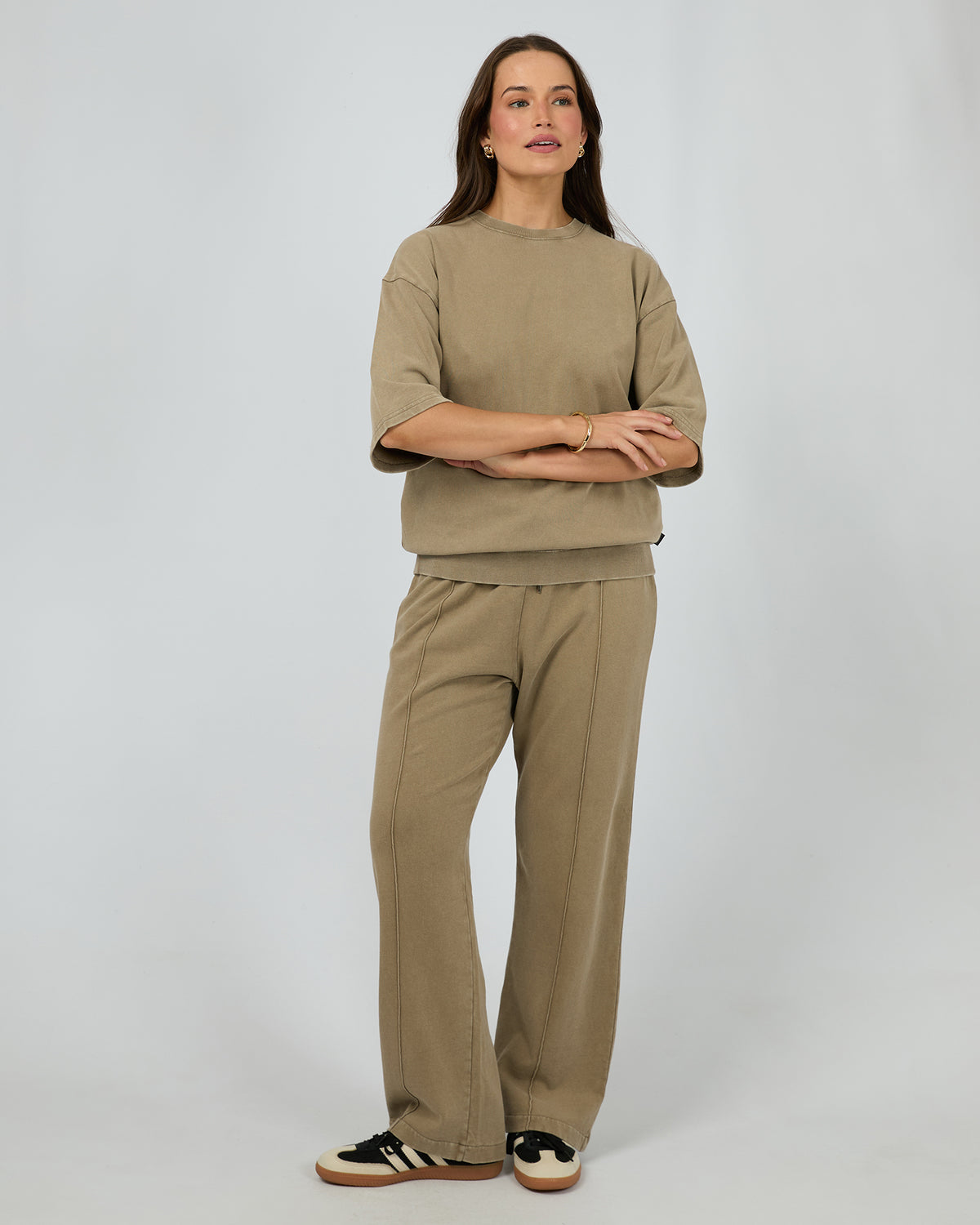 Nara Fleece Tee Olive