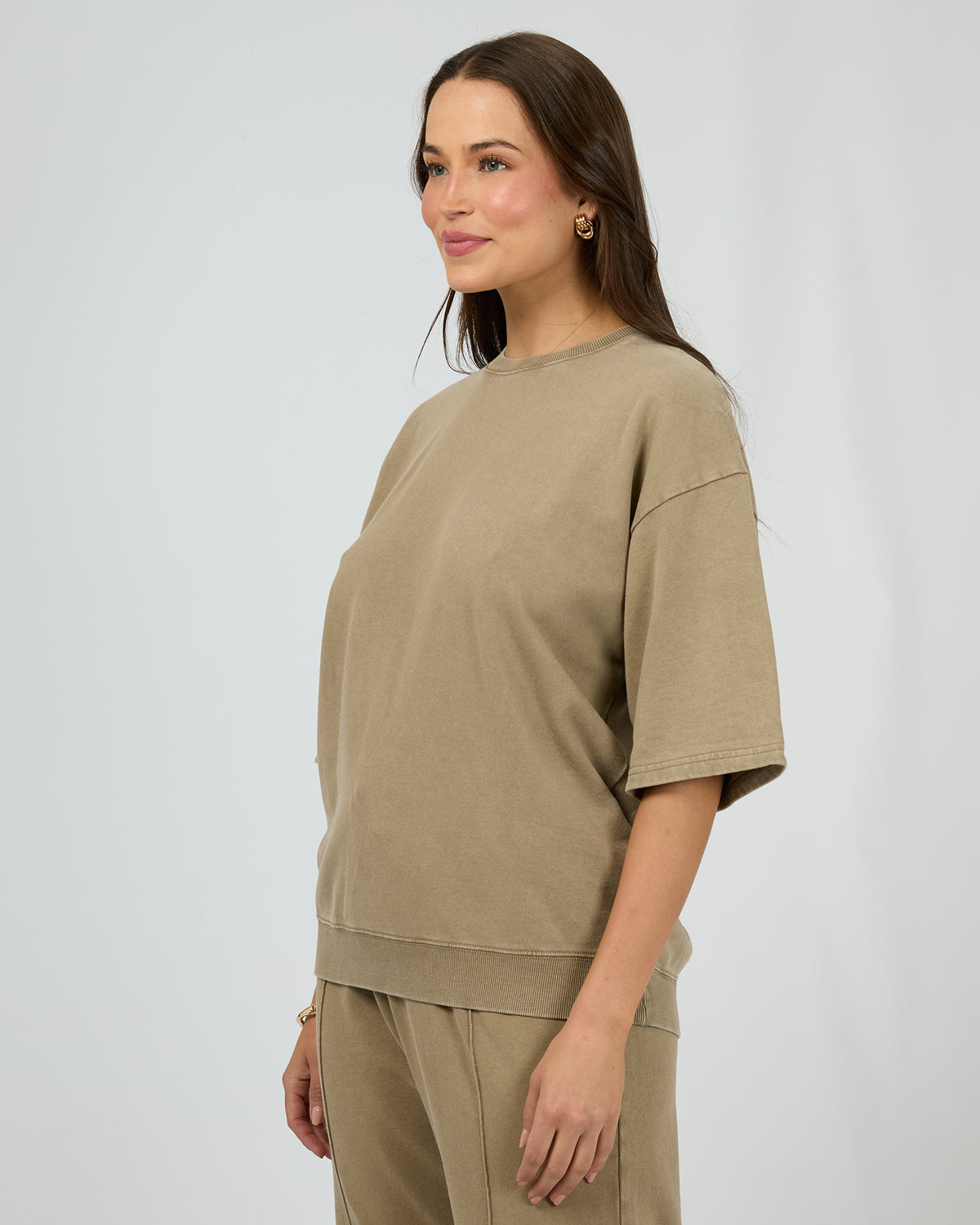 Nara Fleece Tee Olive