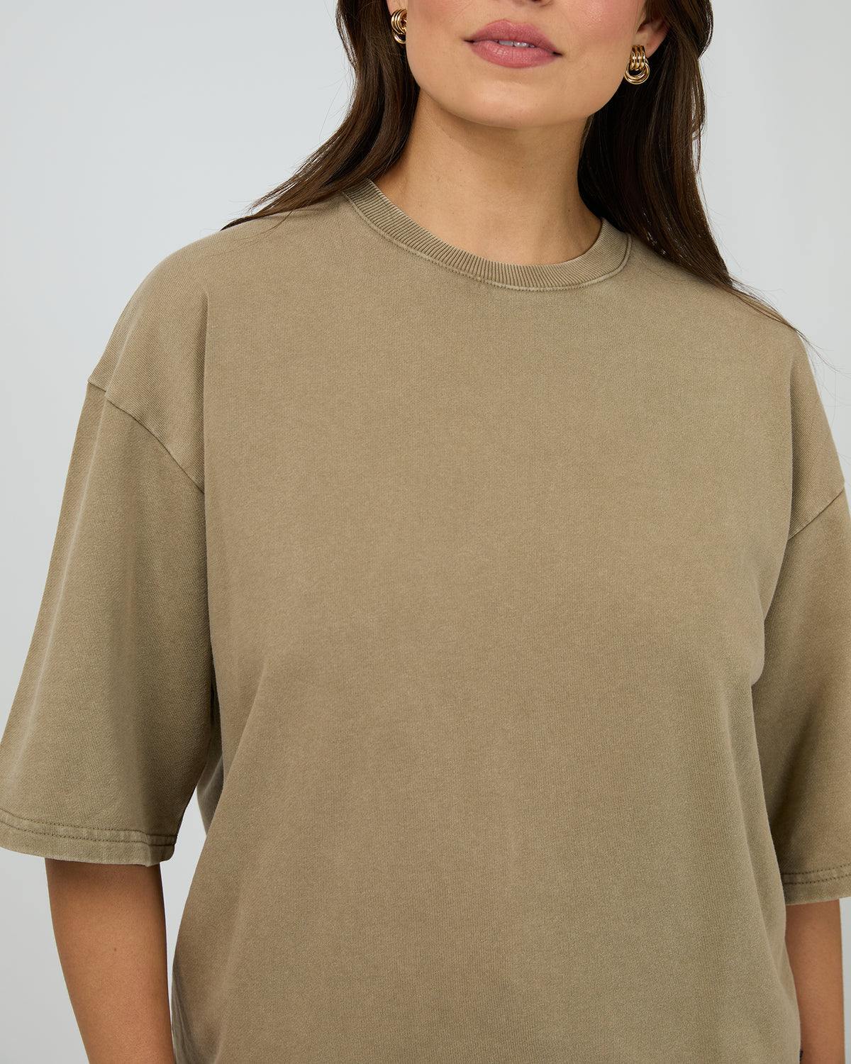 Nara Fleece Tee Olive