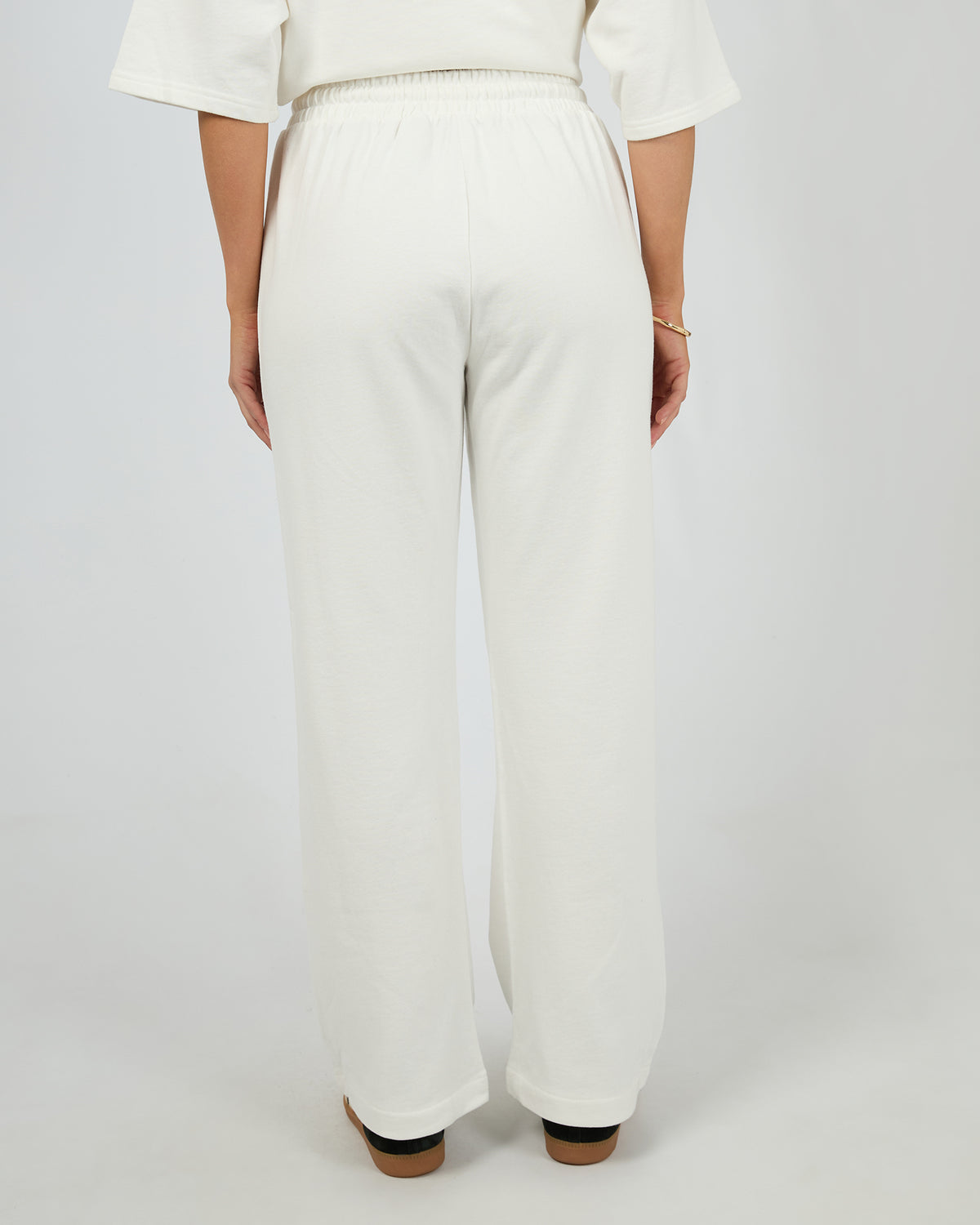 Nara Wide Leg Trackpant Vintage White