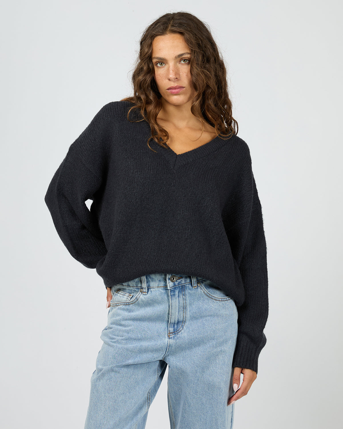 Elias Chunky Knit Jumper Navy