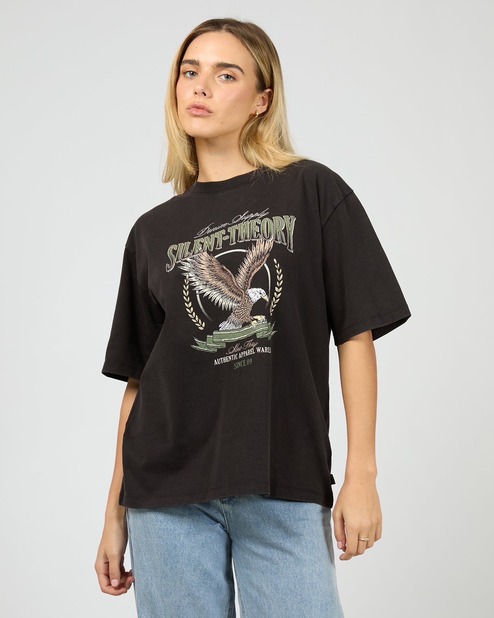 Airborne Tee Washed Black