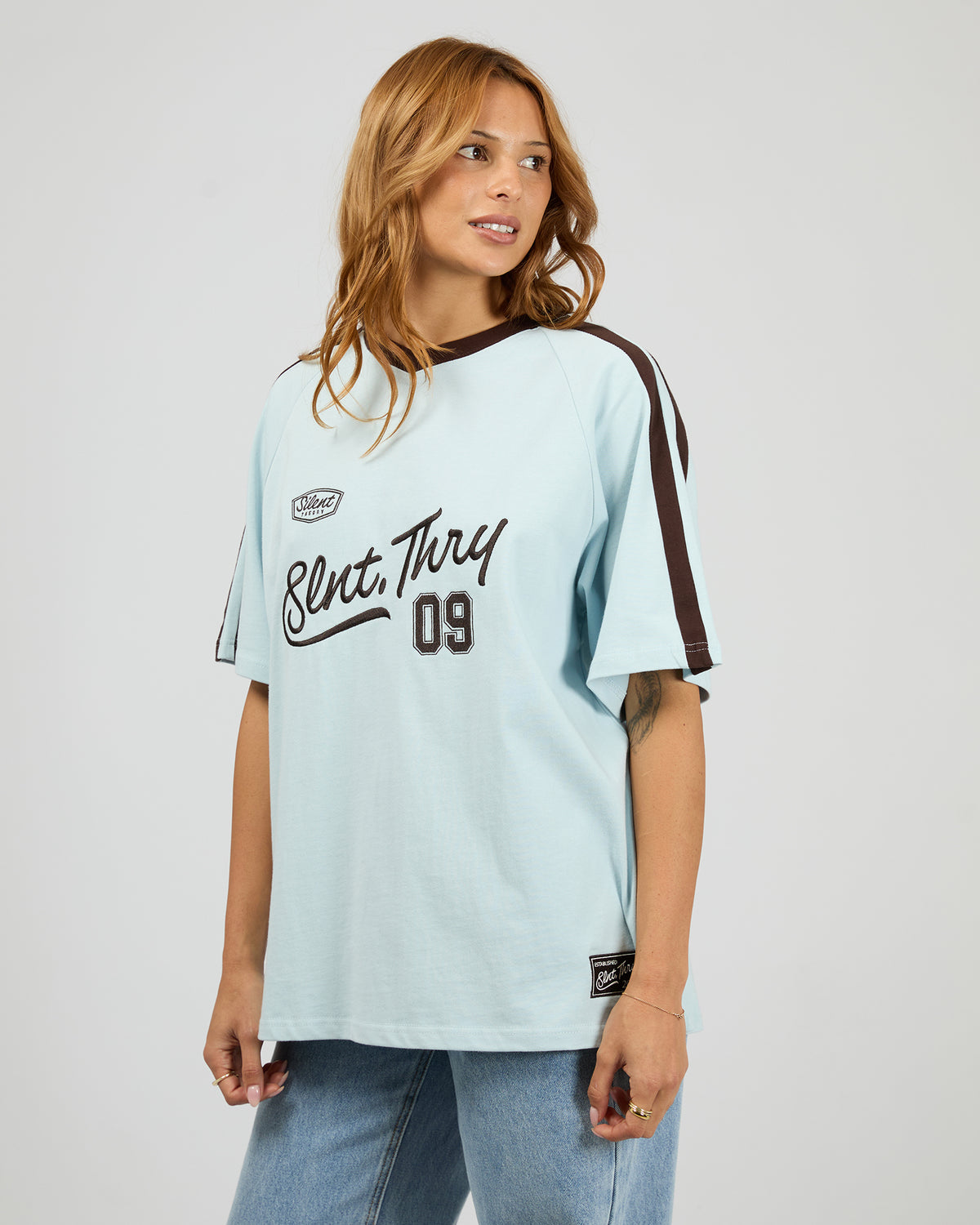 Brooklyn Sports Tee Light Blue