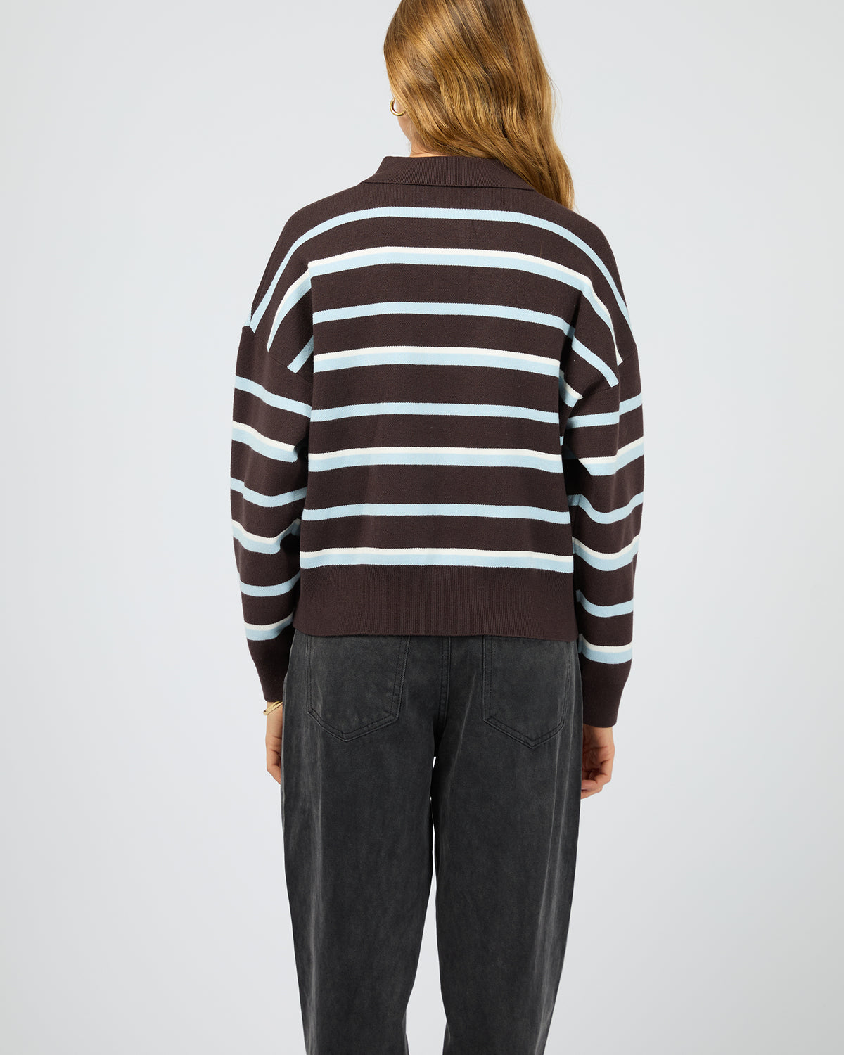 Anita Knit Polo Top Chocolate