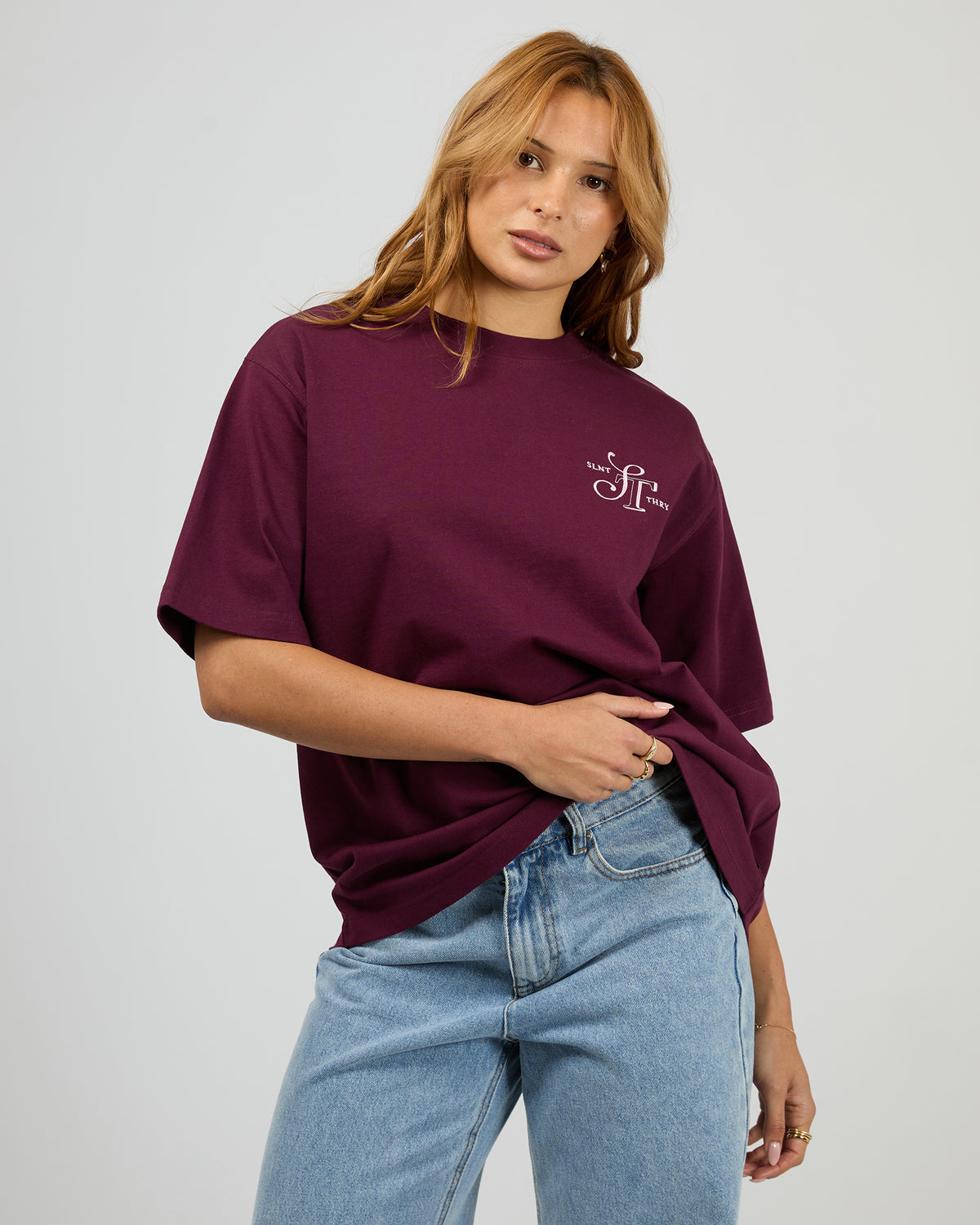 Elevated Tee Cherry