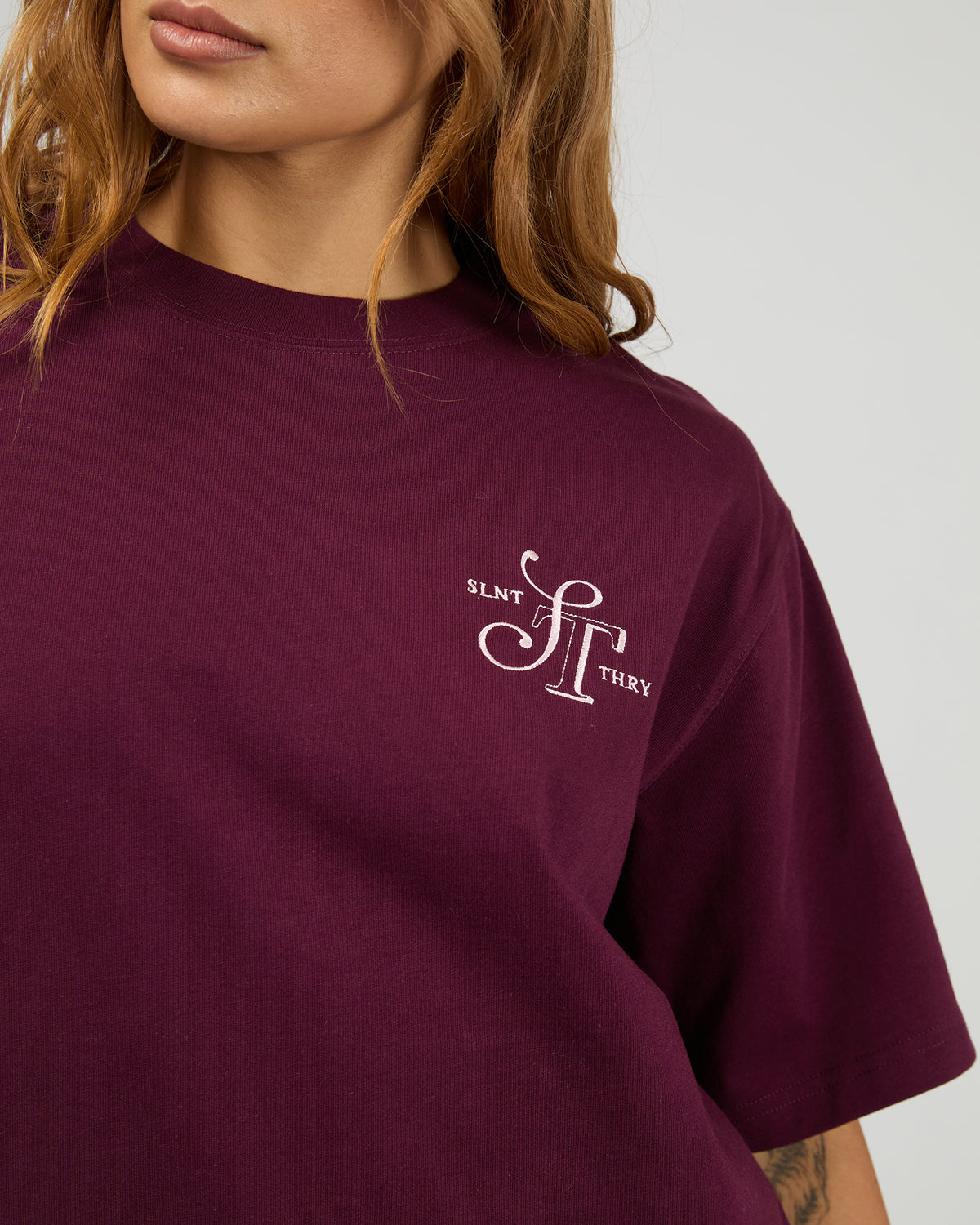 Elevated Tee Cherry