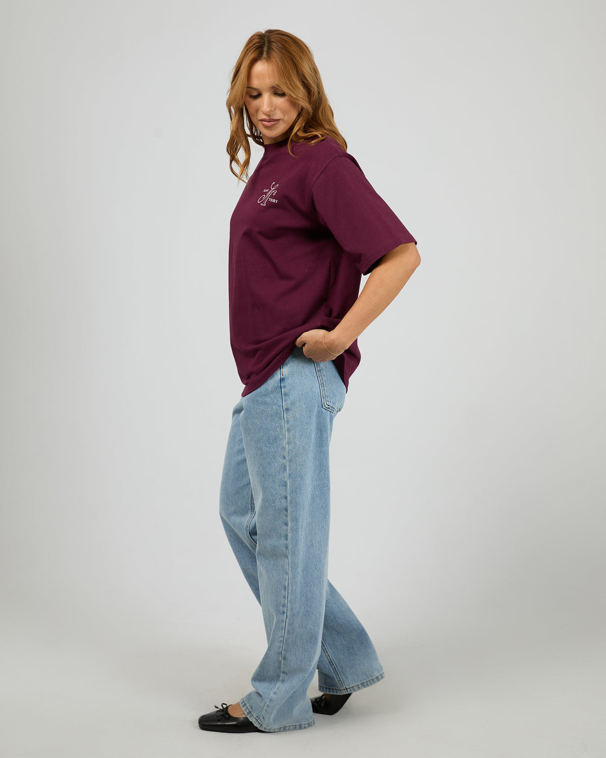 Elevated Tee Cherry