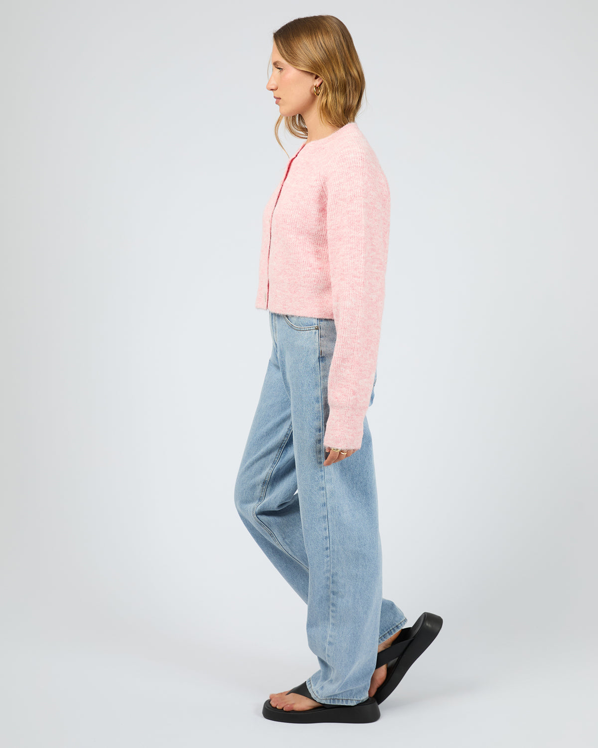 Darby Knit Cardigan Pink