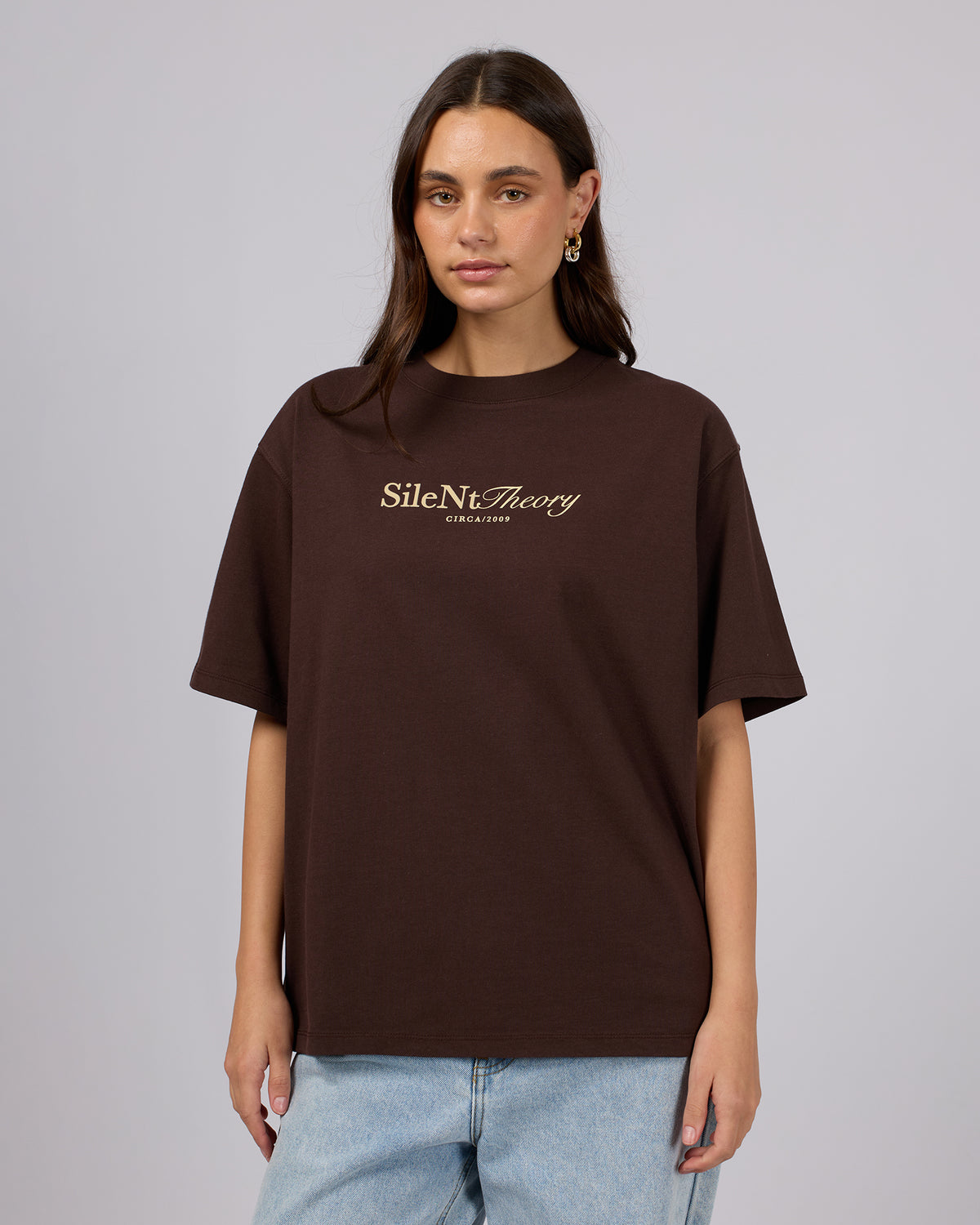 Studio Oversized Tee Chocolate