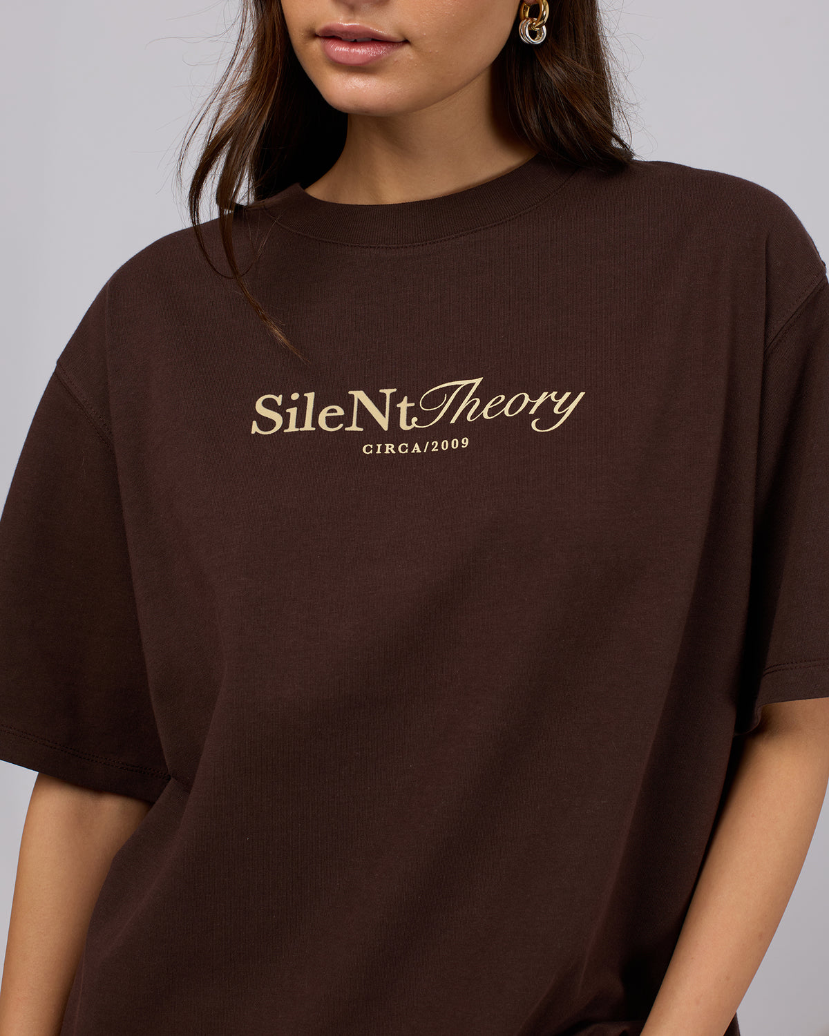 Studio Oversized Tee Chocolate