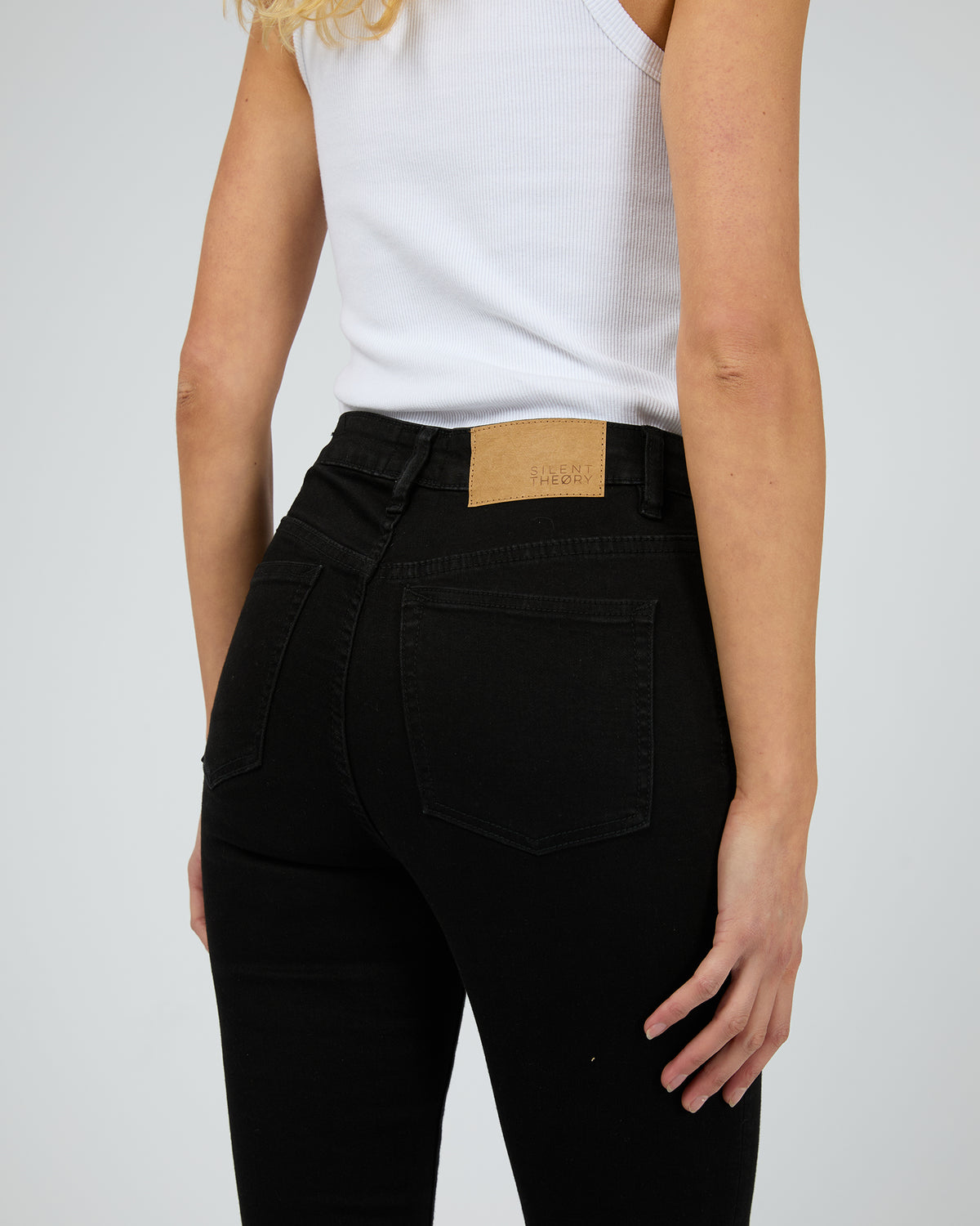 Vice High Skinny Jean Jet Black Trash