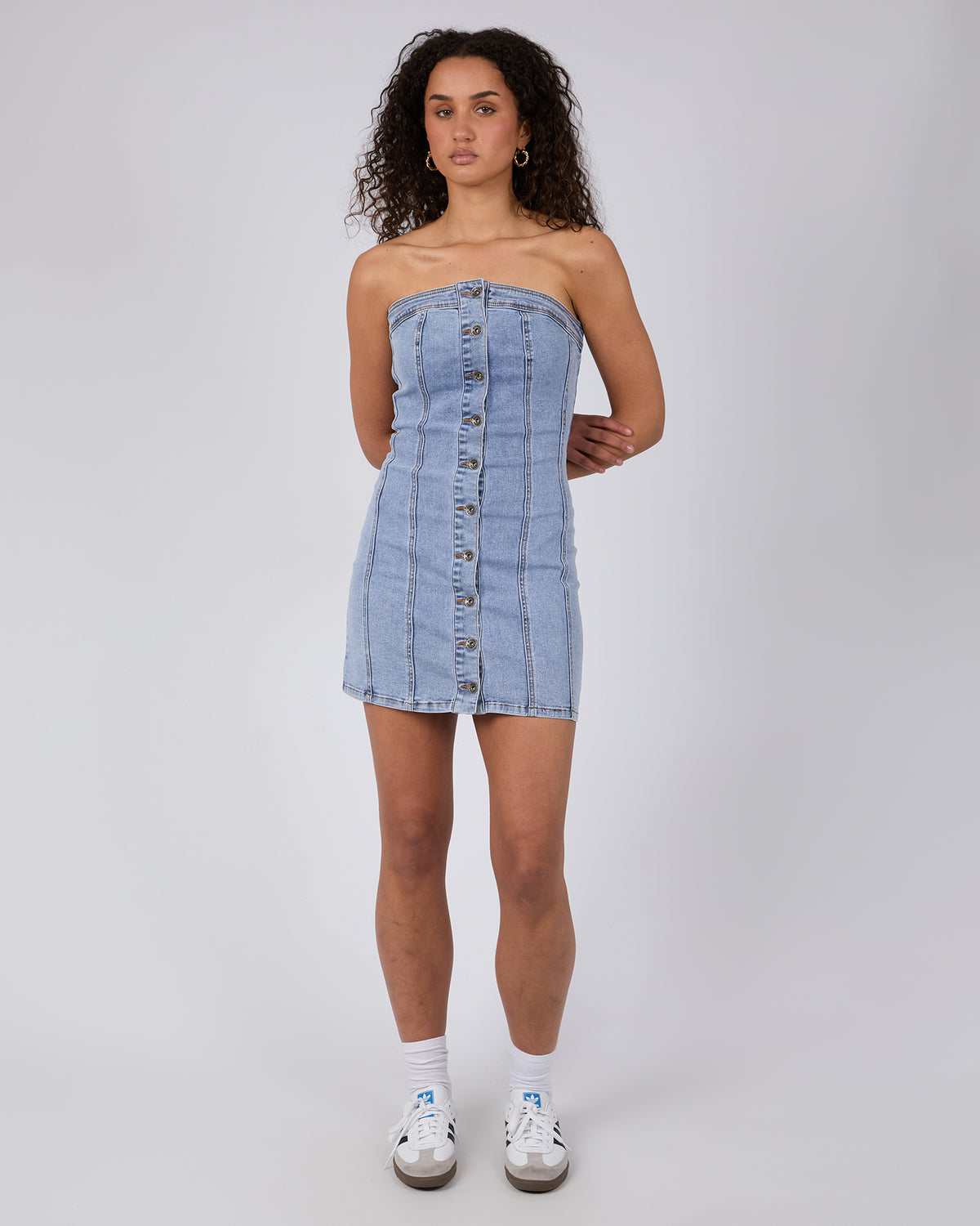 Paige Mini Dress Light Blue