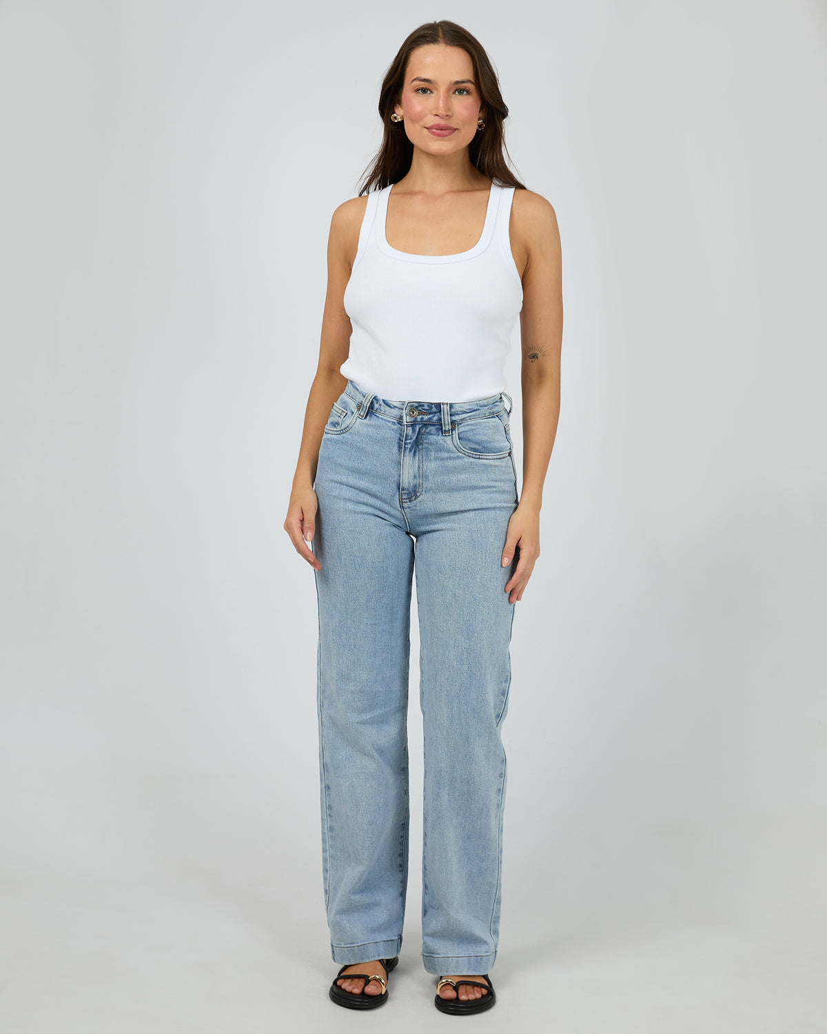 Hunter Comfort Wide Leg Jean Light Blue
