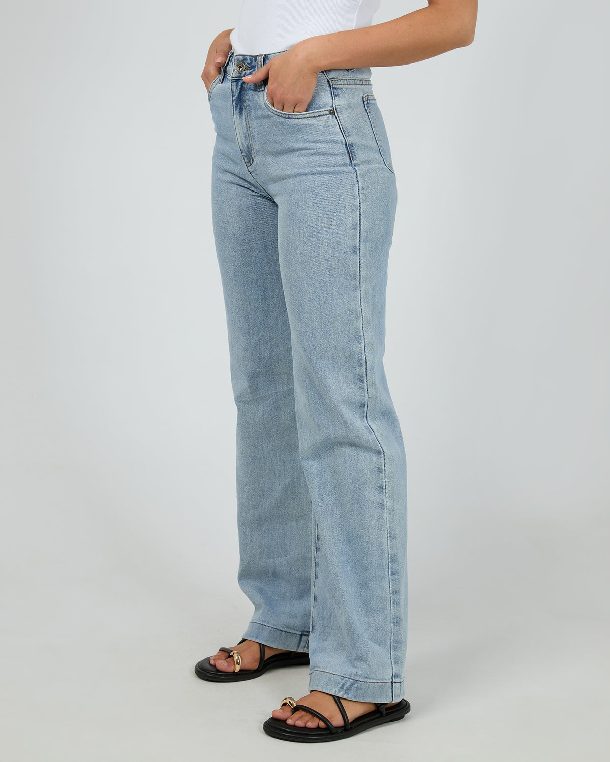 Hunter Comfort Wide Leg Jean Light Blue