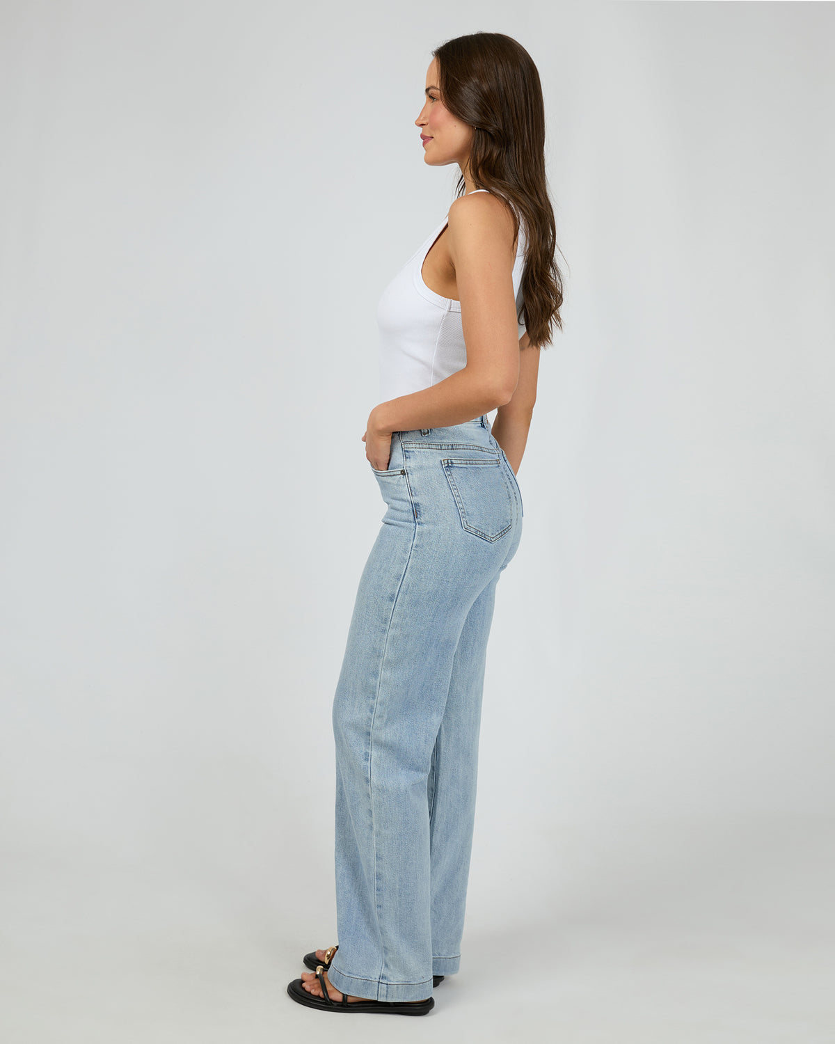 Hunter Comfort Wide Leg Jean Light Blue