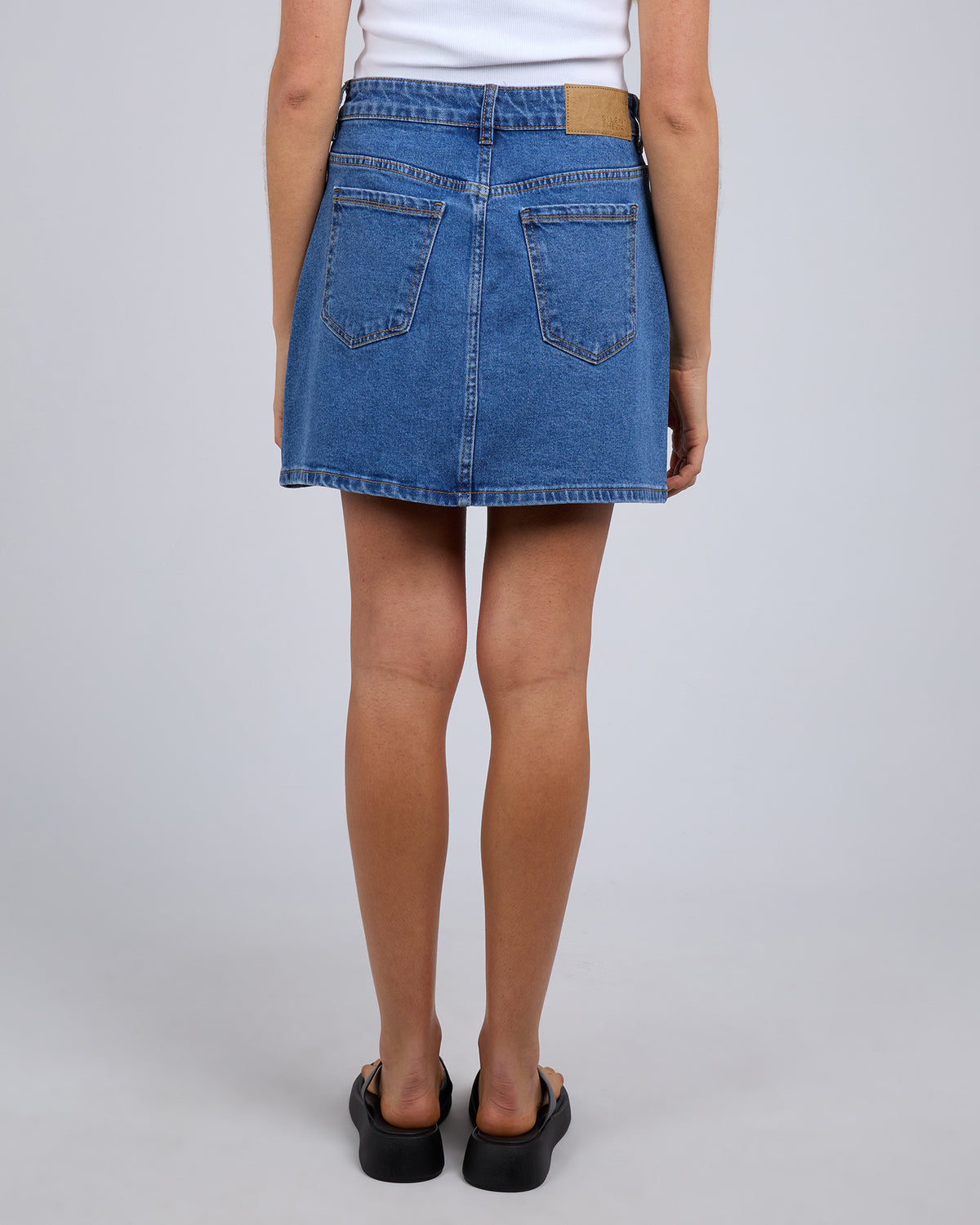 Selina Skirt Comfort Mid Blue