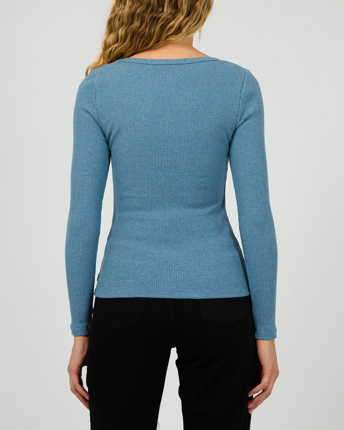 Hazel L/S Tee Slate Marle