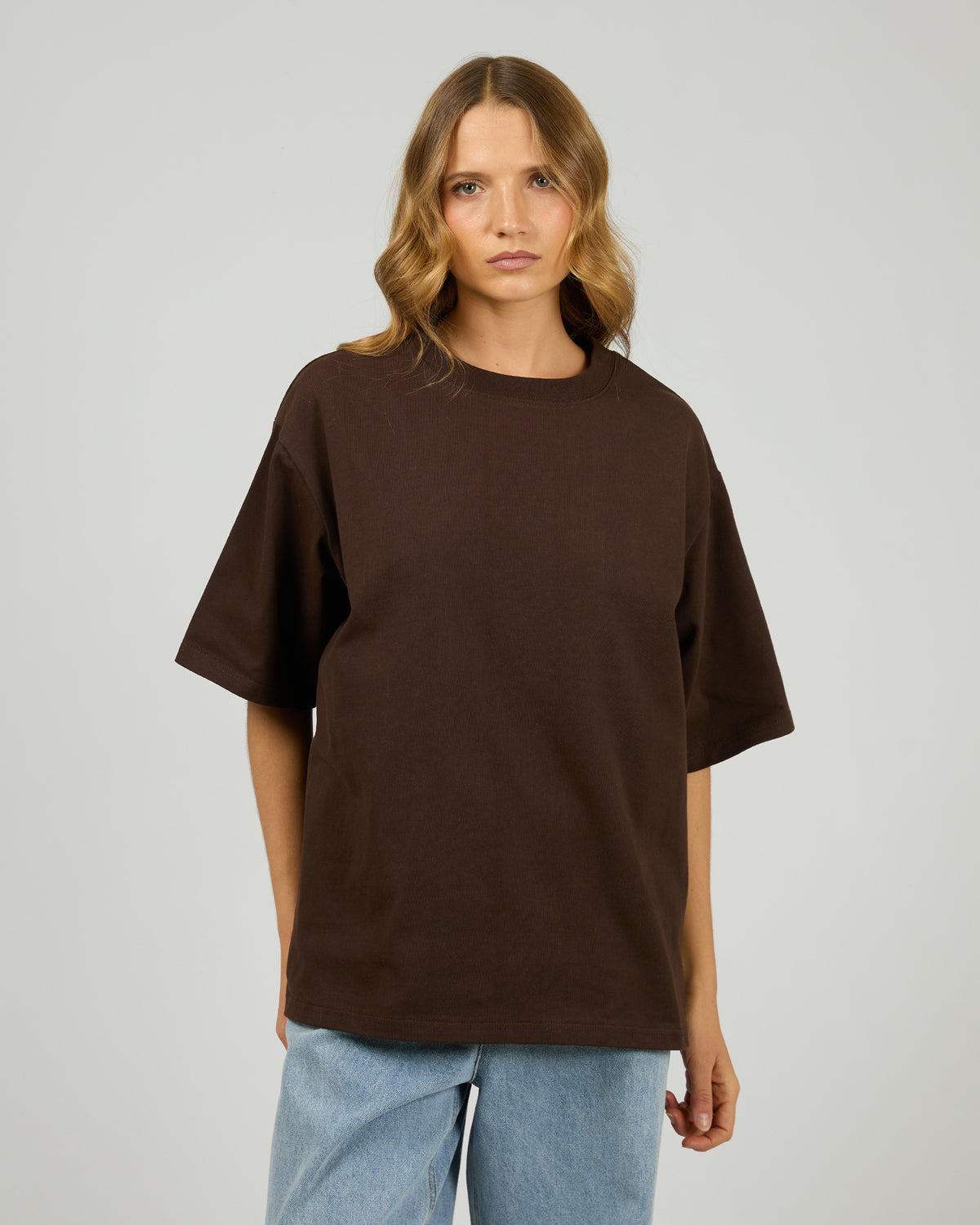 Core Oversized Tee Chocolate