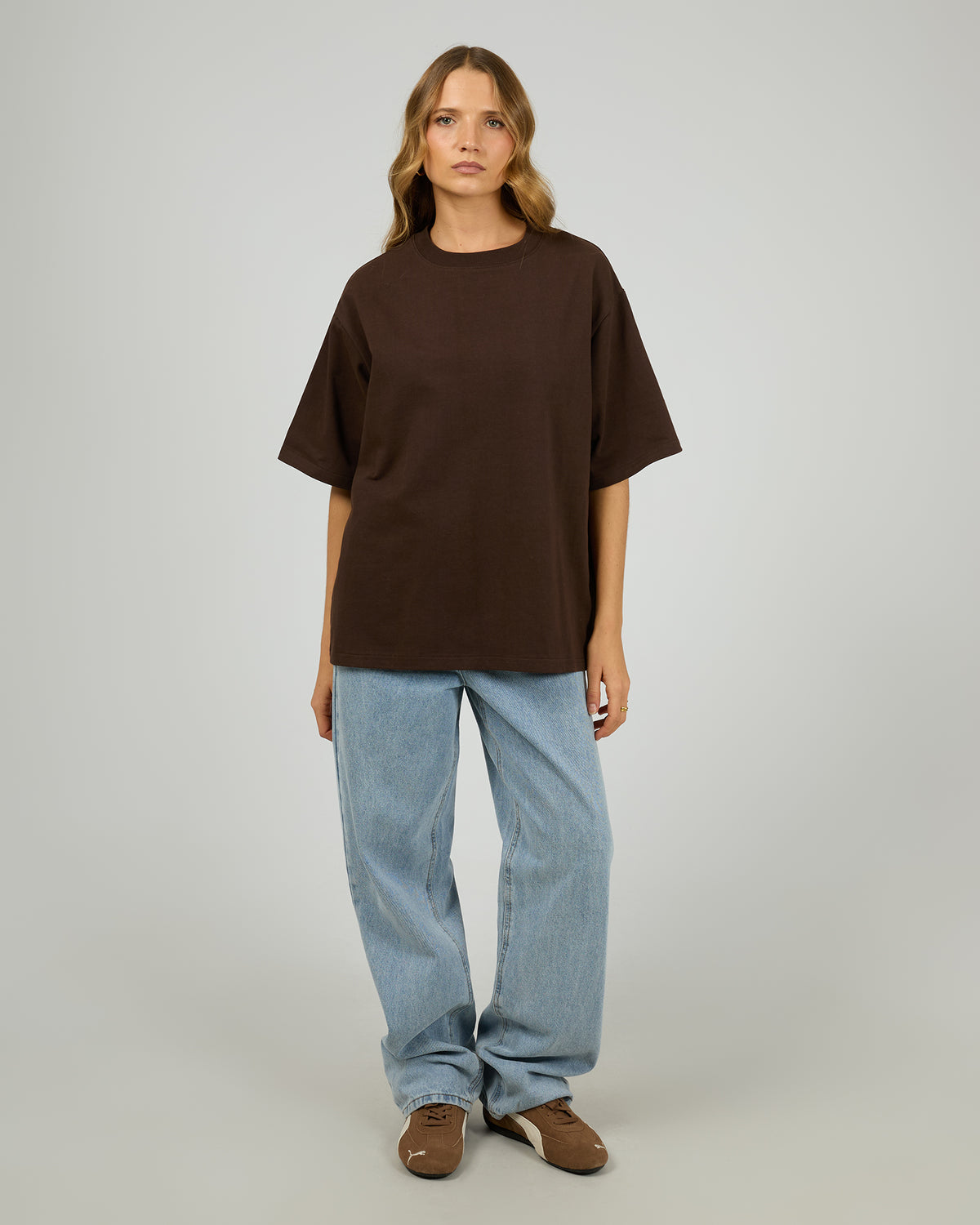Core Oversized Tee Chocolate