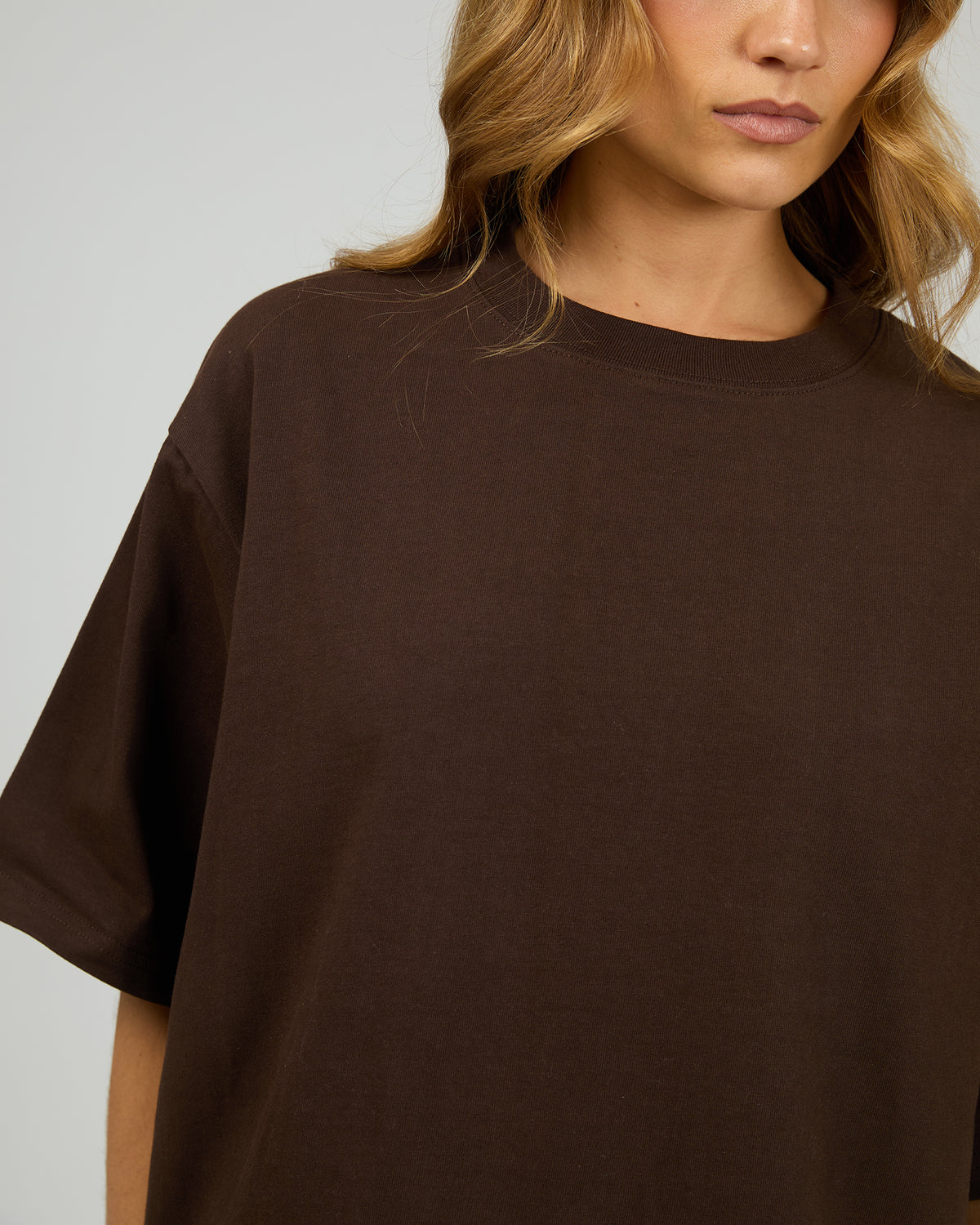 Core Oversized Tee Chocolate