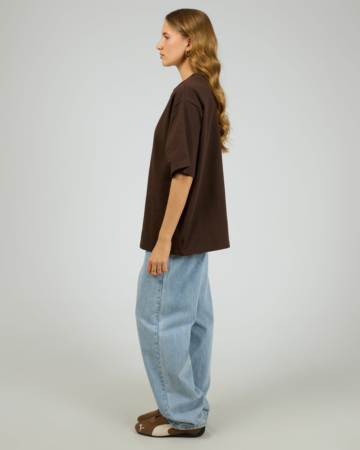 Core Oversized Tee Chocolate