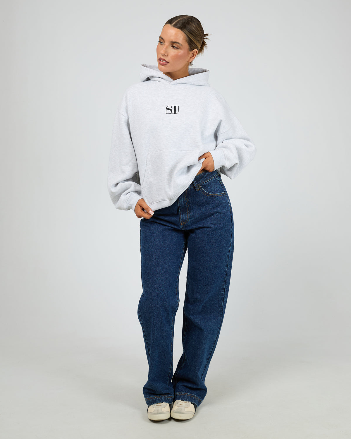 Silent Luxe Hoodie Snow Marle