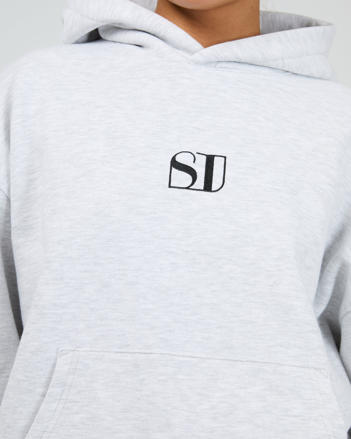 Silent Luxe Hoodie Snow Marle