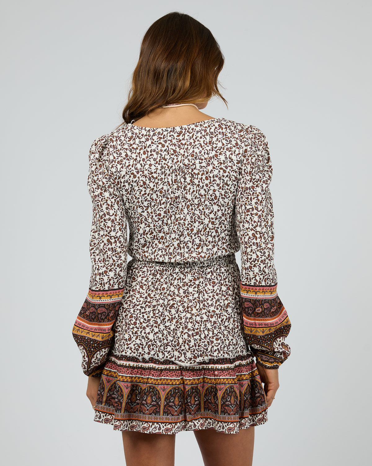 Honey Floral Mini Shirt Dress Print