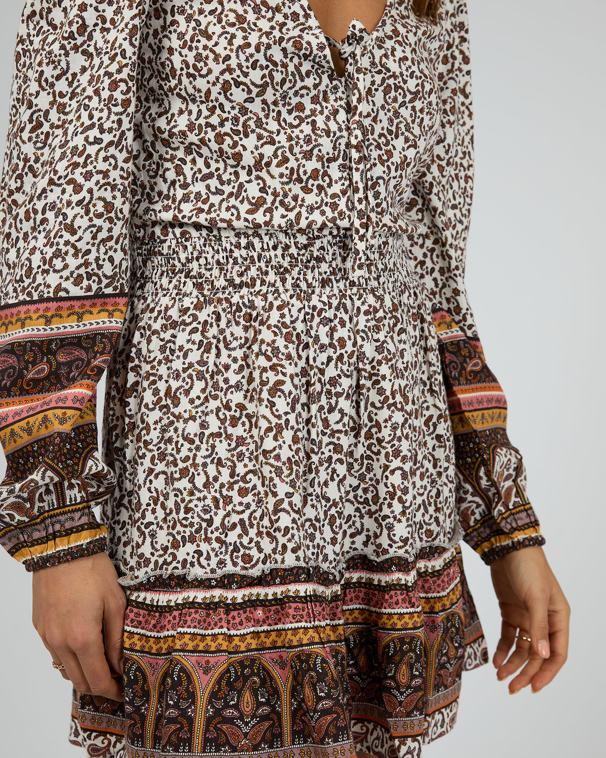 Honey Floral Mini Shirt Dress Print
