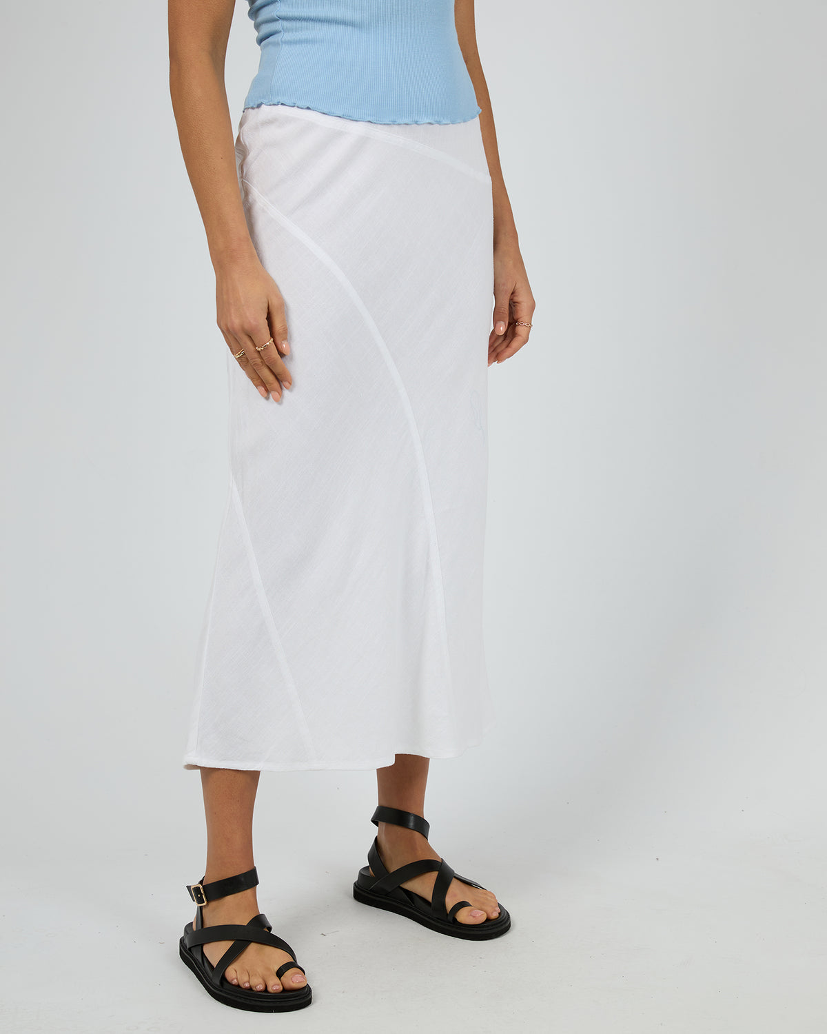 Mandy Maxi Skirt Vintage White