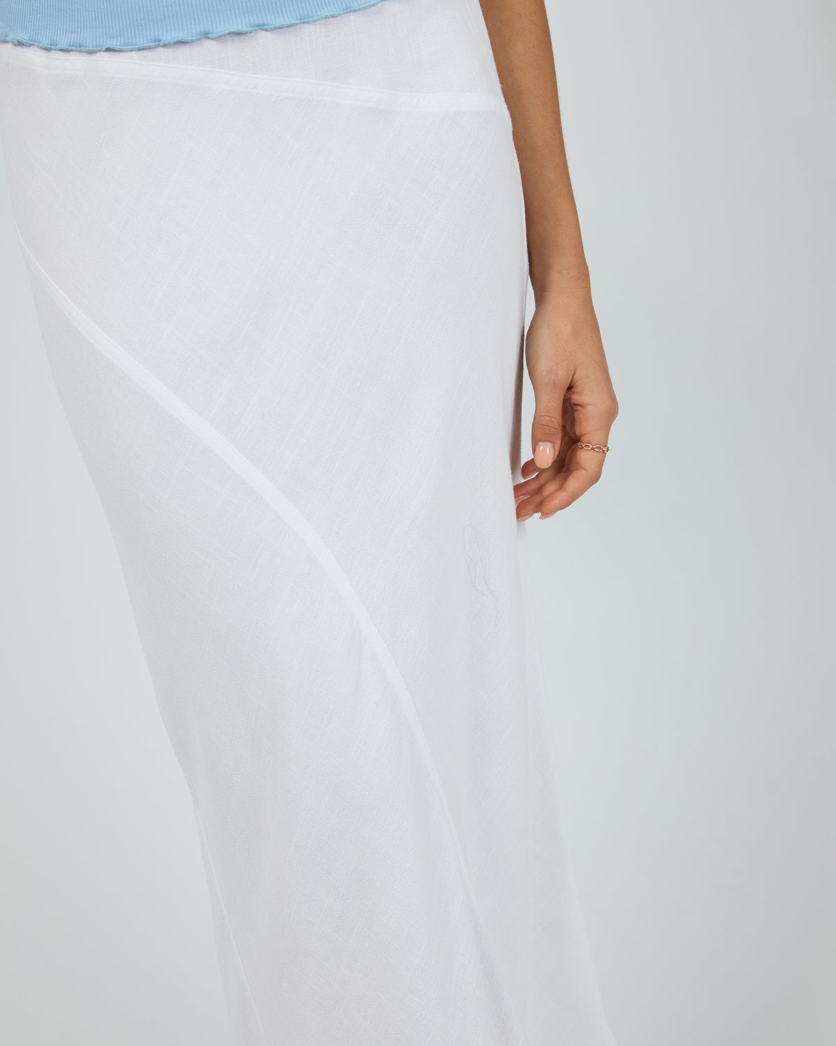 Mandy Maxi Skirt Vintage White