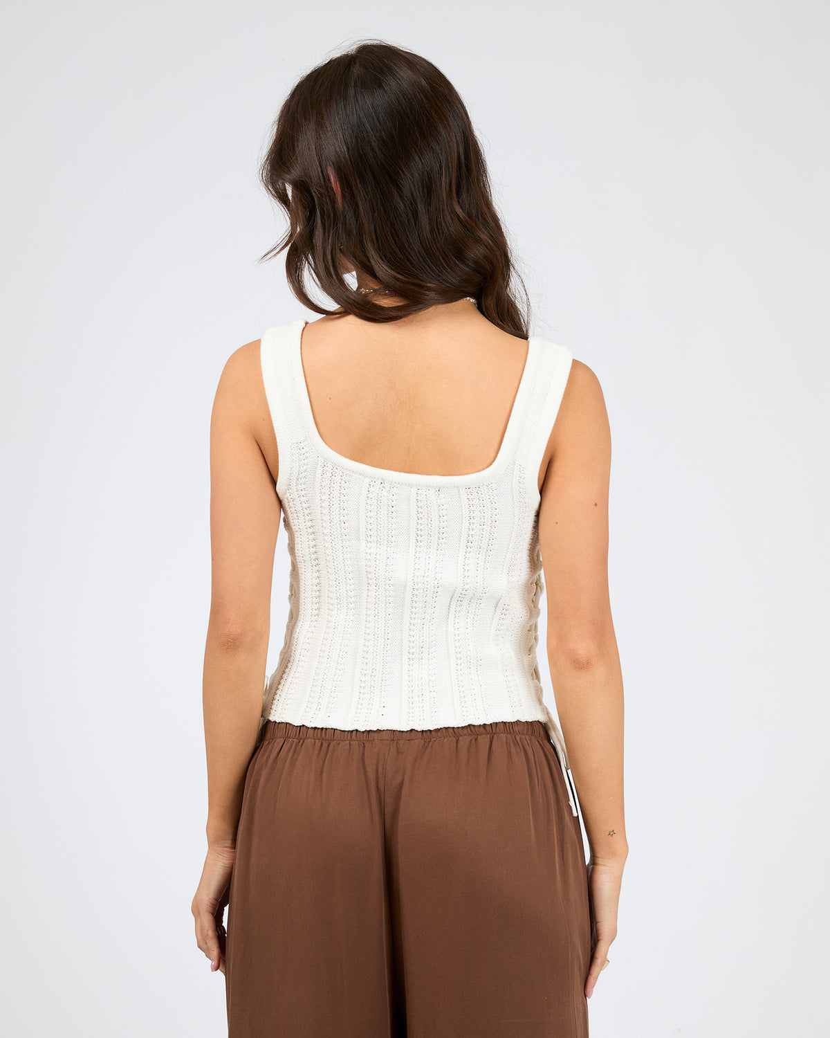 Erin Knit Top Vintage White