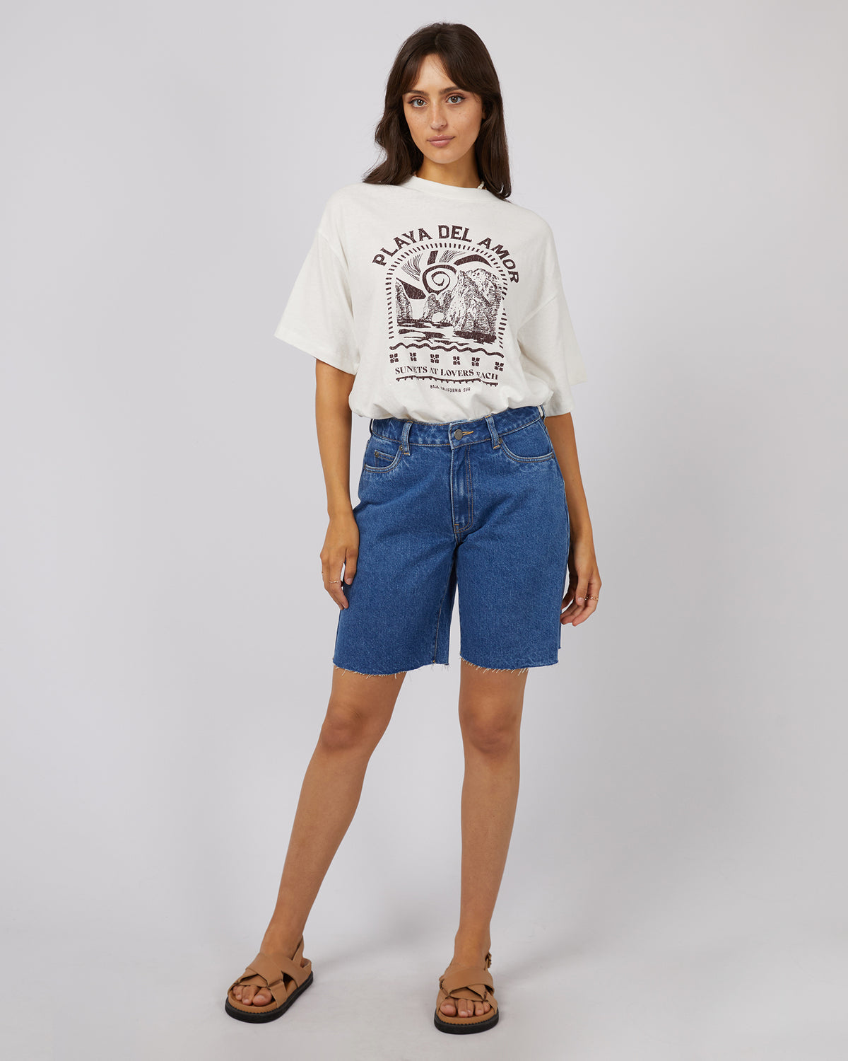 Solar Oversized Tee Vintage White